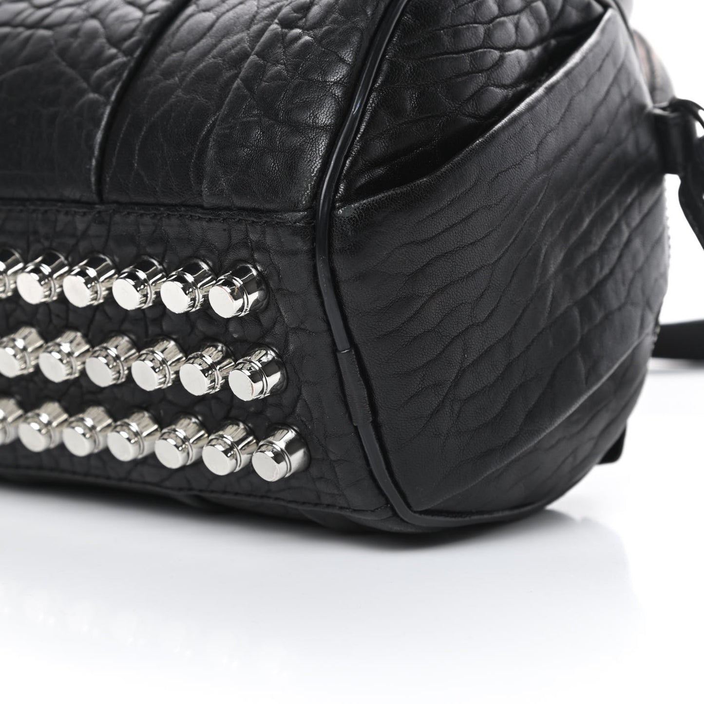 Pebbled Lambskin Mini Rockie Black Rhodium Hardware