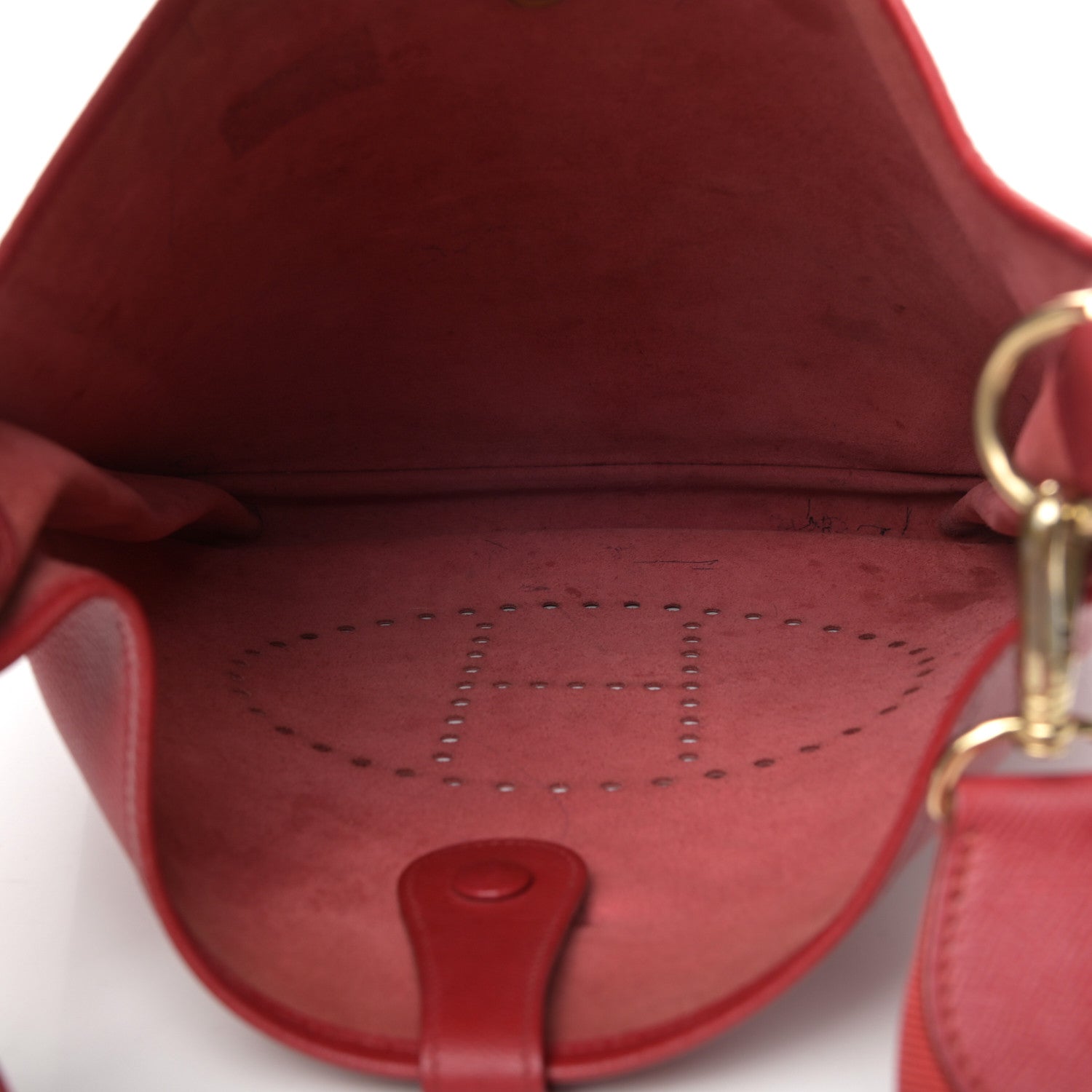 Hermes Courchevel Evelyne GM Rouge Vif 5 of 9