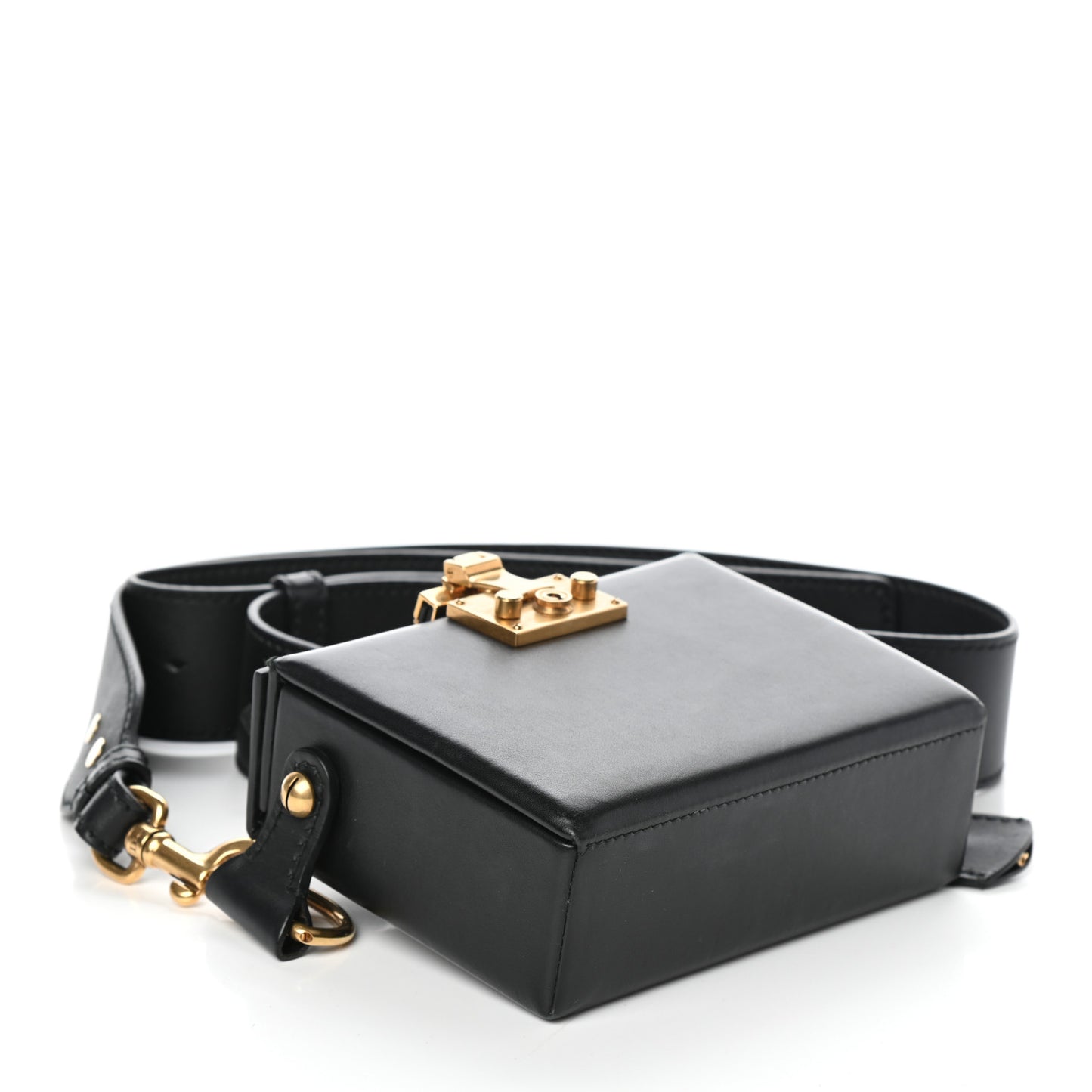Lambskin Dioraddict Lockbox Black