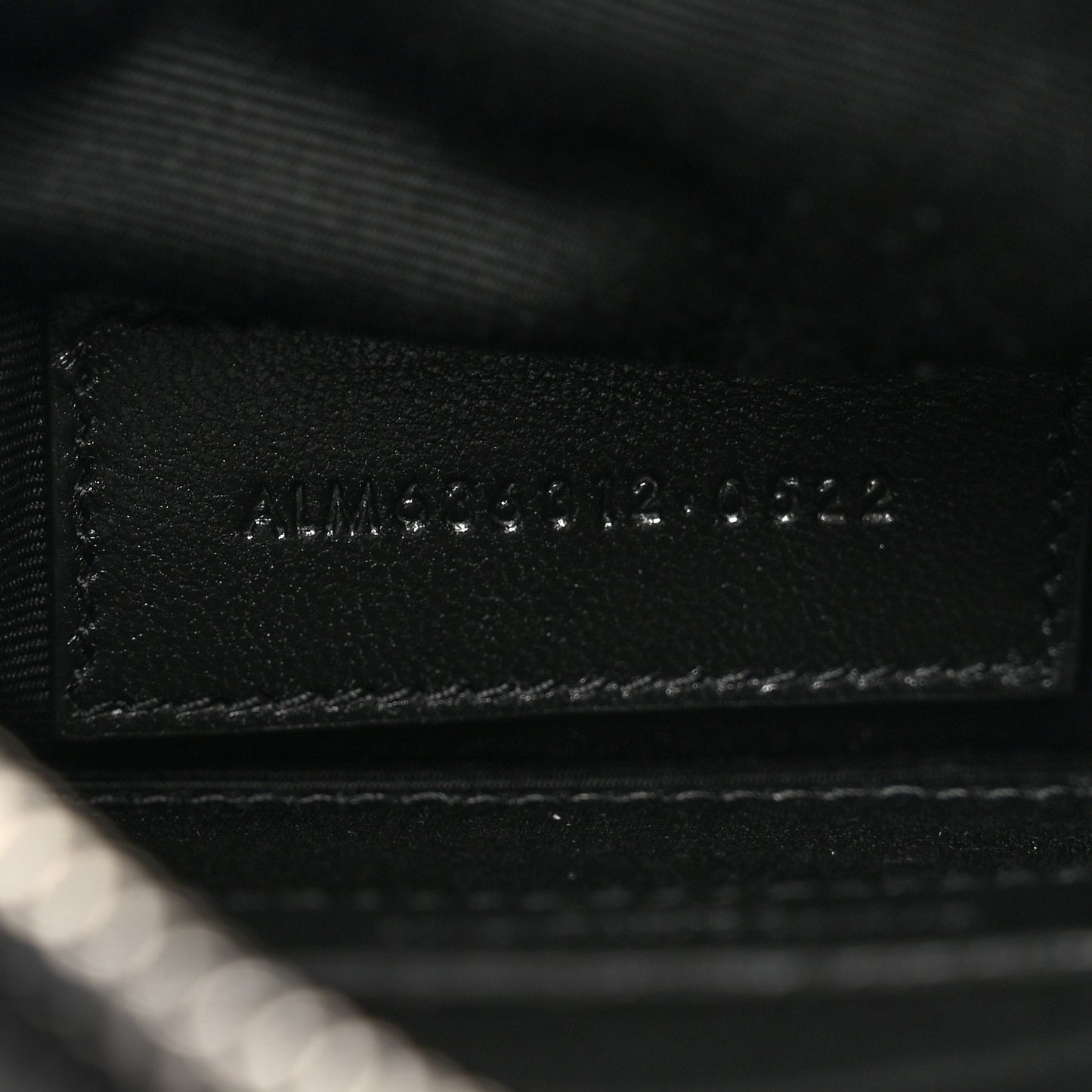 Grain De Poudre Chevron Monogram Bill Pouch Black