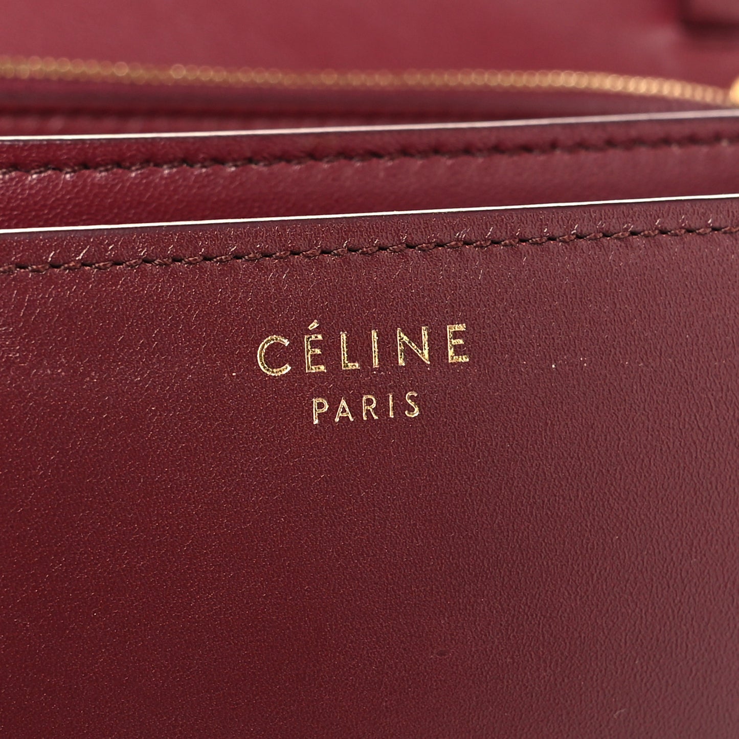 Box Calfskin Medium Classic Box Flap Bag Burgundy