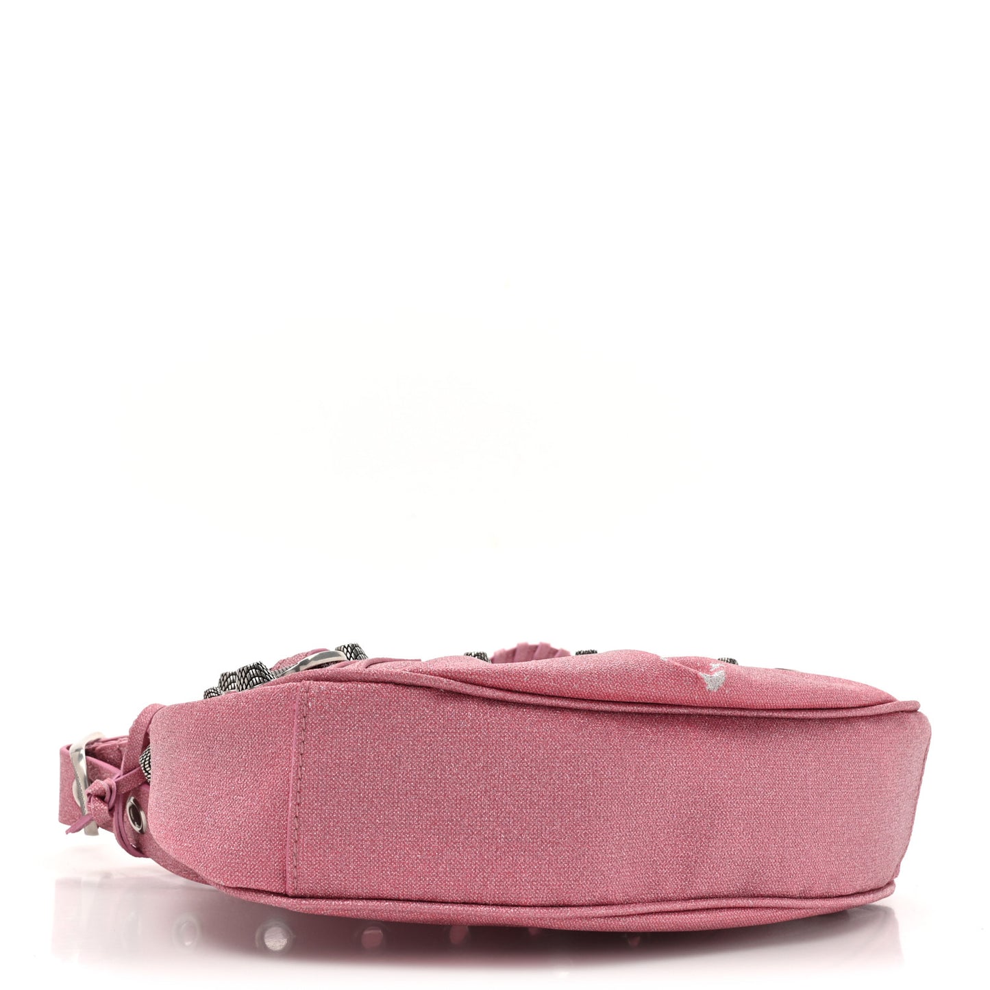 Sparkling Fabric Le Cagole Shoulder Bag XS Sweet Pink