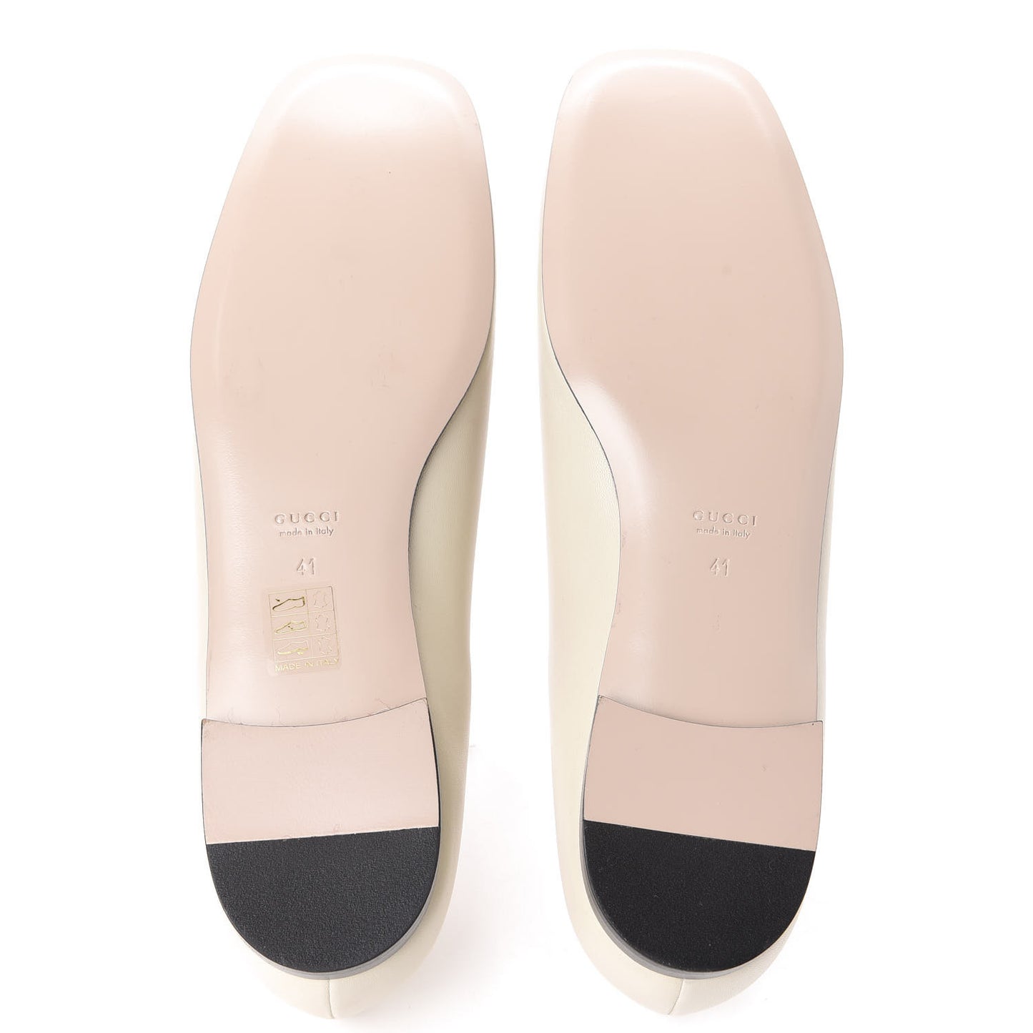Malaga Kid Crystal Square G Madelyn Ballet Flats 41 Vintage White