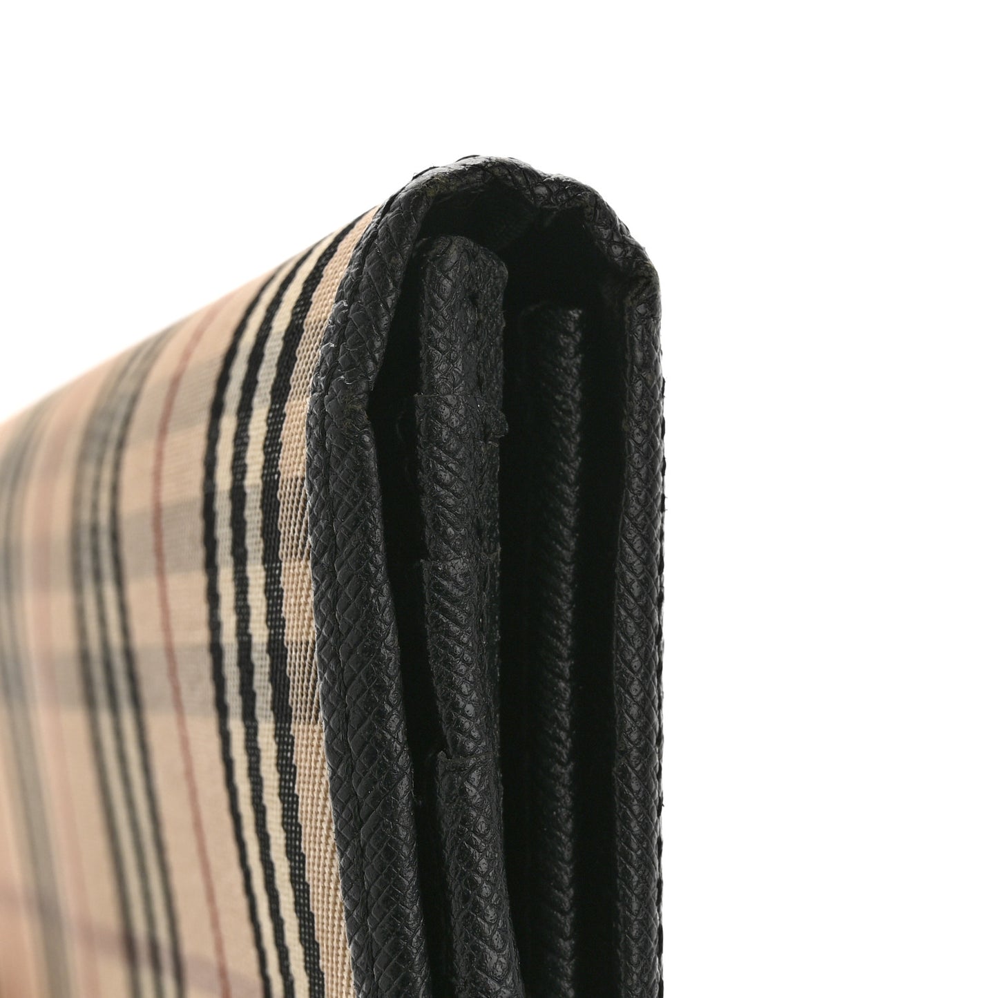 House Check Continental Wallet Black