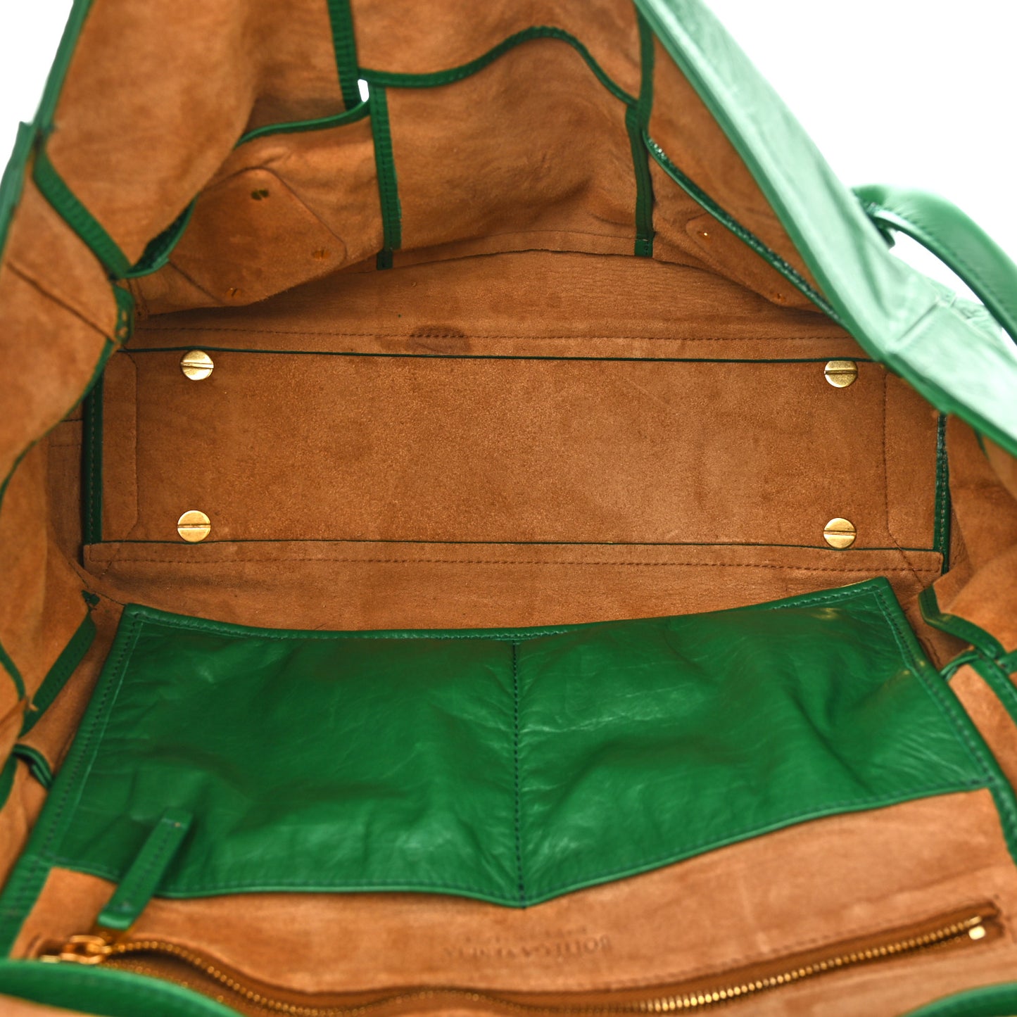 Paper Calfskin Maxi Intrecciato Medium Arco Slouch Racing Green