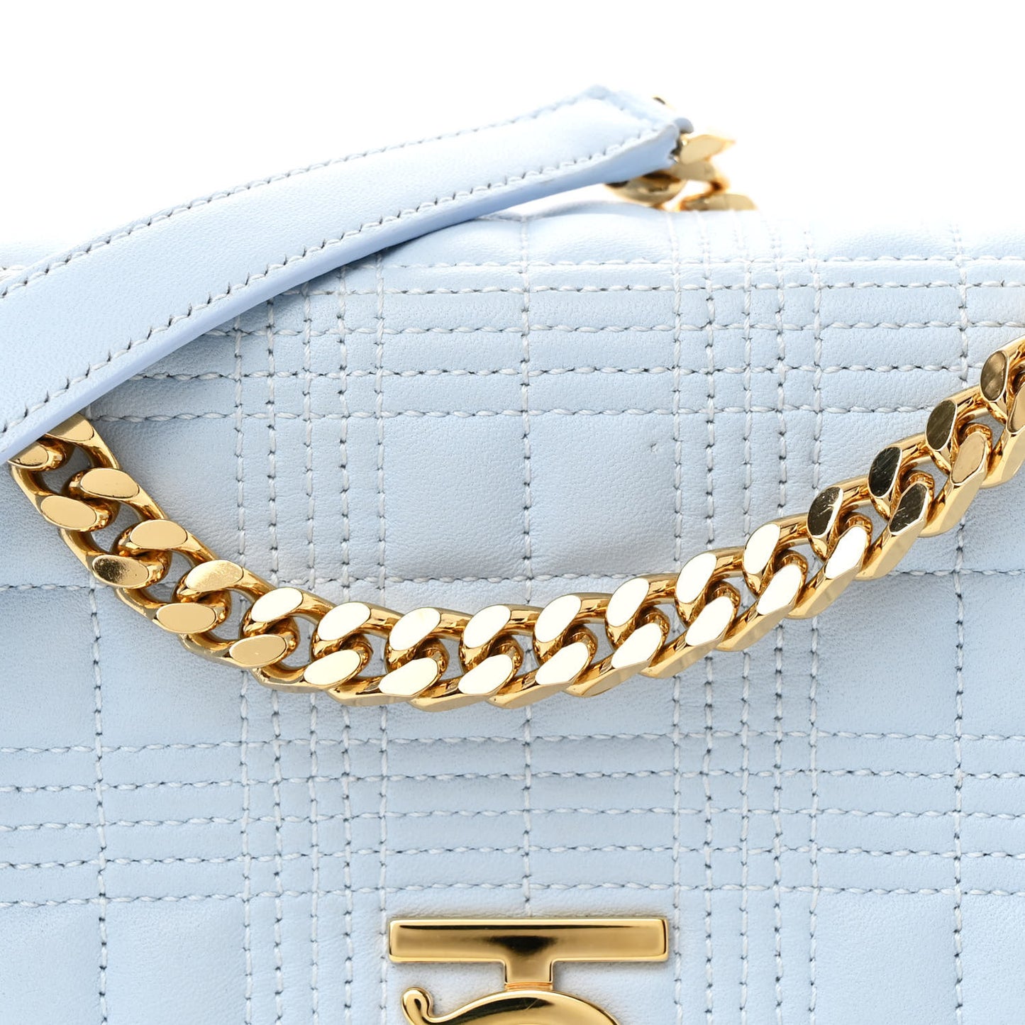 Lambskin Quilted Small Lola Bag Pale Blue