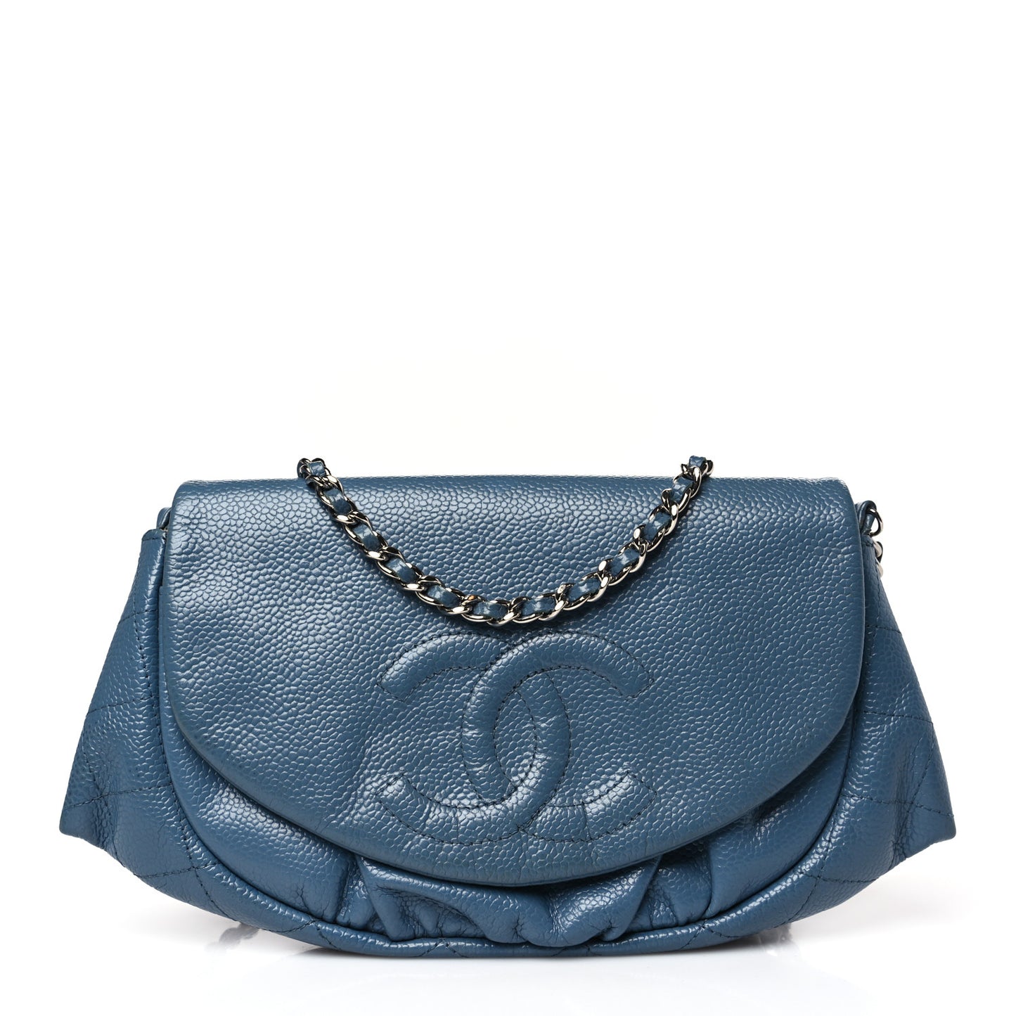 Caviar Half Moon Wallet On Chain WOC Blue