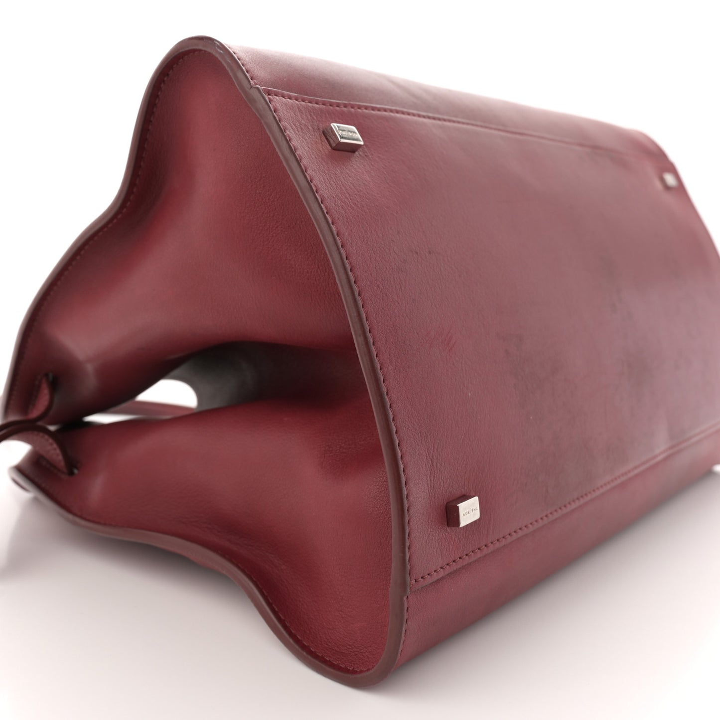 Polished Saddle Calfskin Soft Margaux 15 Amaranto