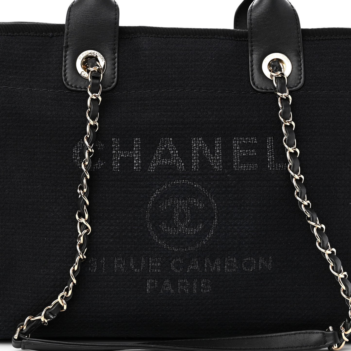 Mixed Fibers Small Deauville Tote Black