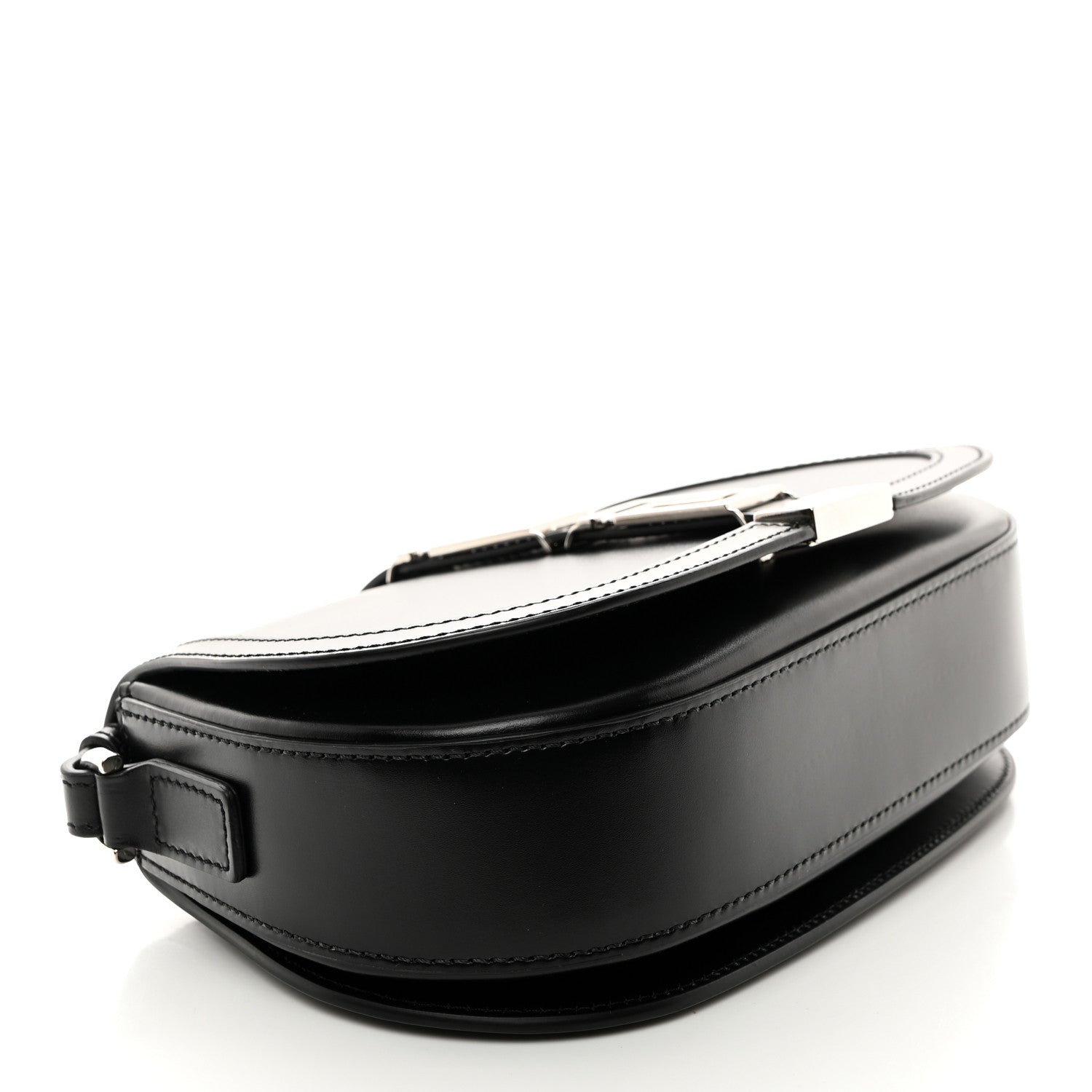 Versace Calfskin Medium Greca Goddess Shoulder Bag Black 4 of 12