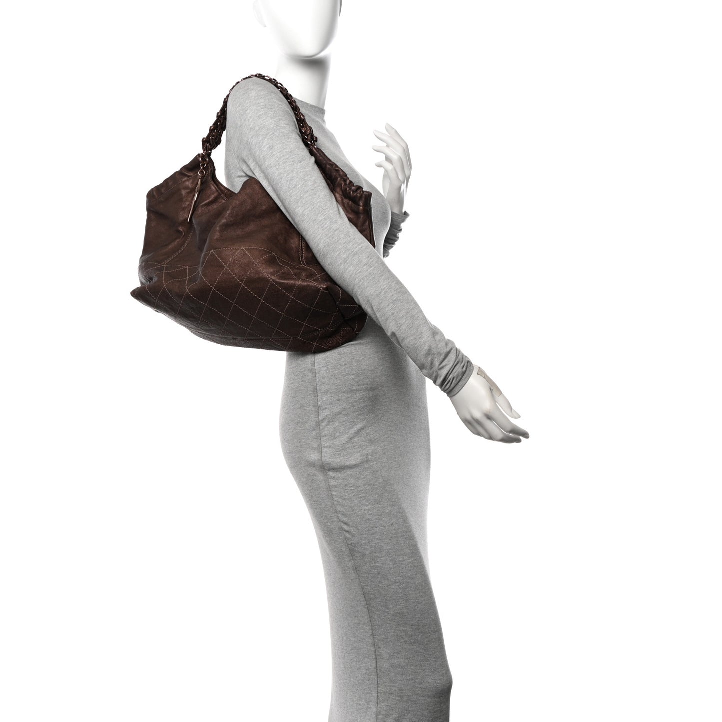 Metallic Calfskin Baby Coco Cabas Bronze