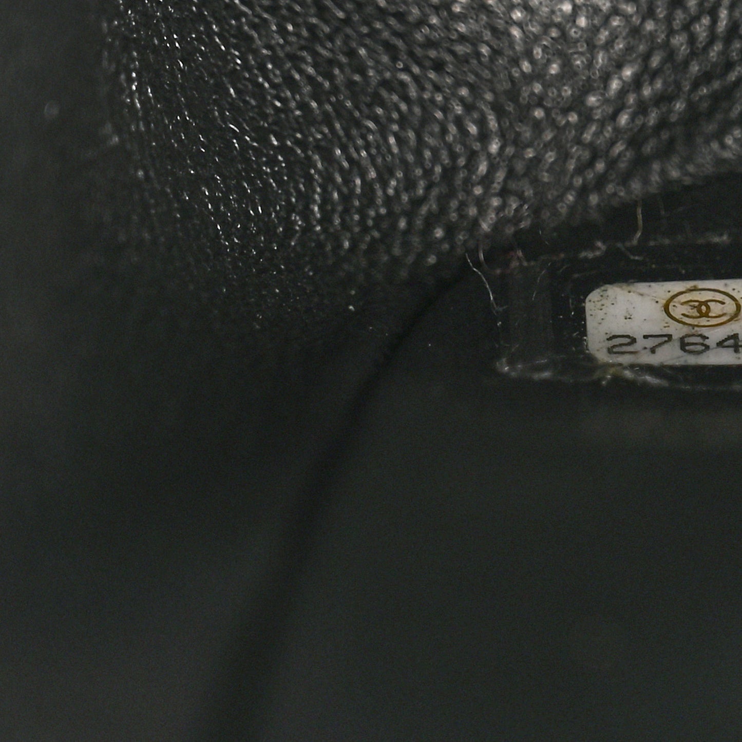 Lambskin Chevron Quilted Small Double Flap Black