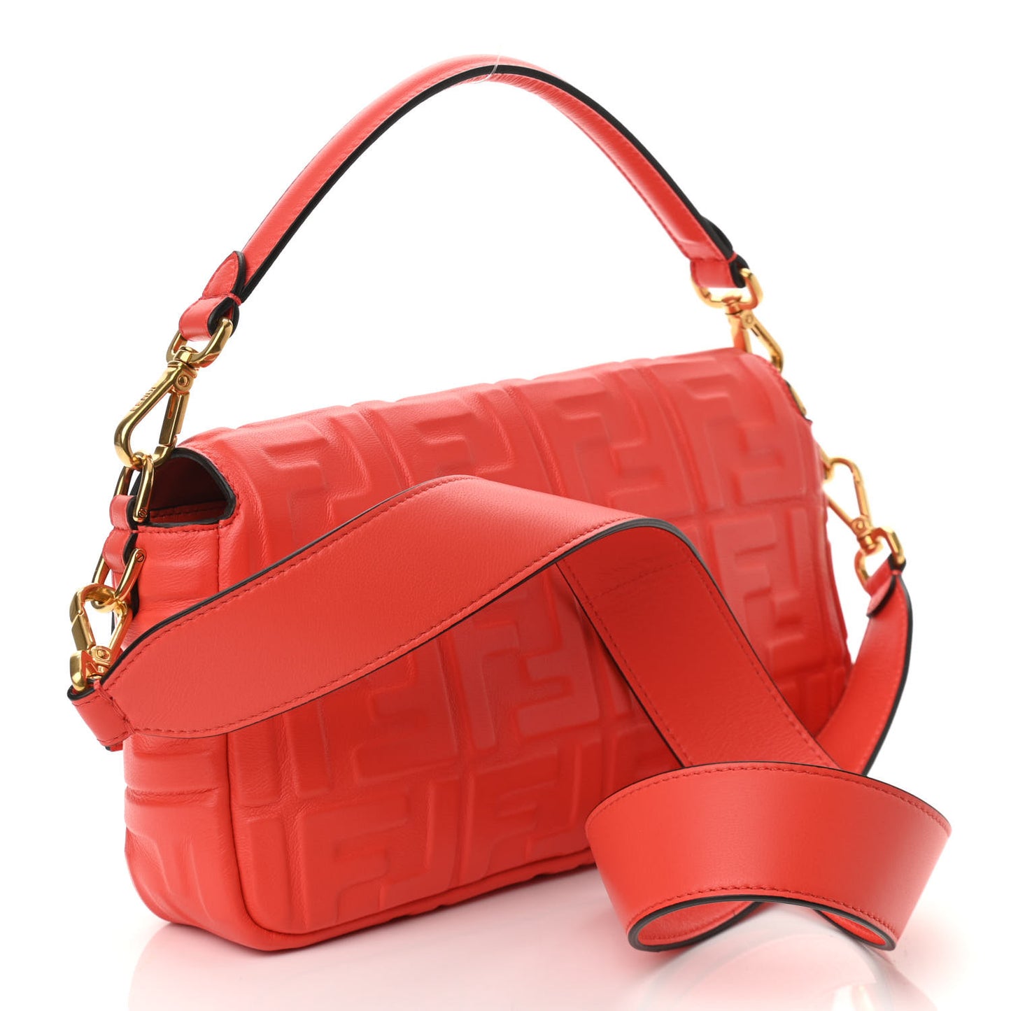 Nappa FF 1974 Embossed Baguette Tulipano