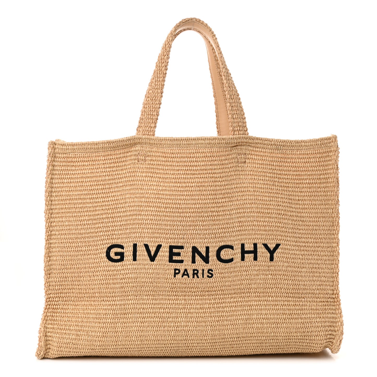 Raffia Large G Shopping Tote Natural