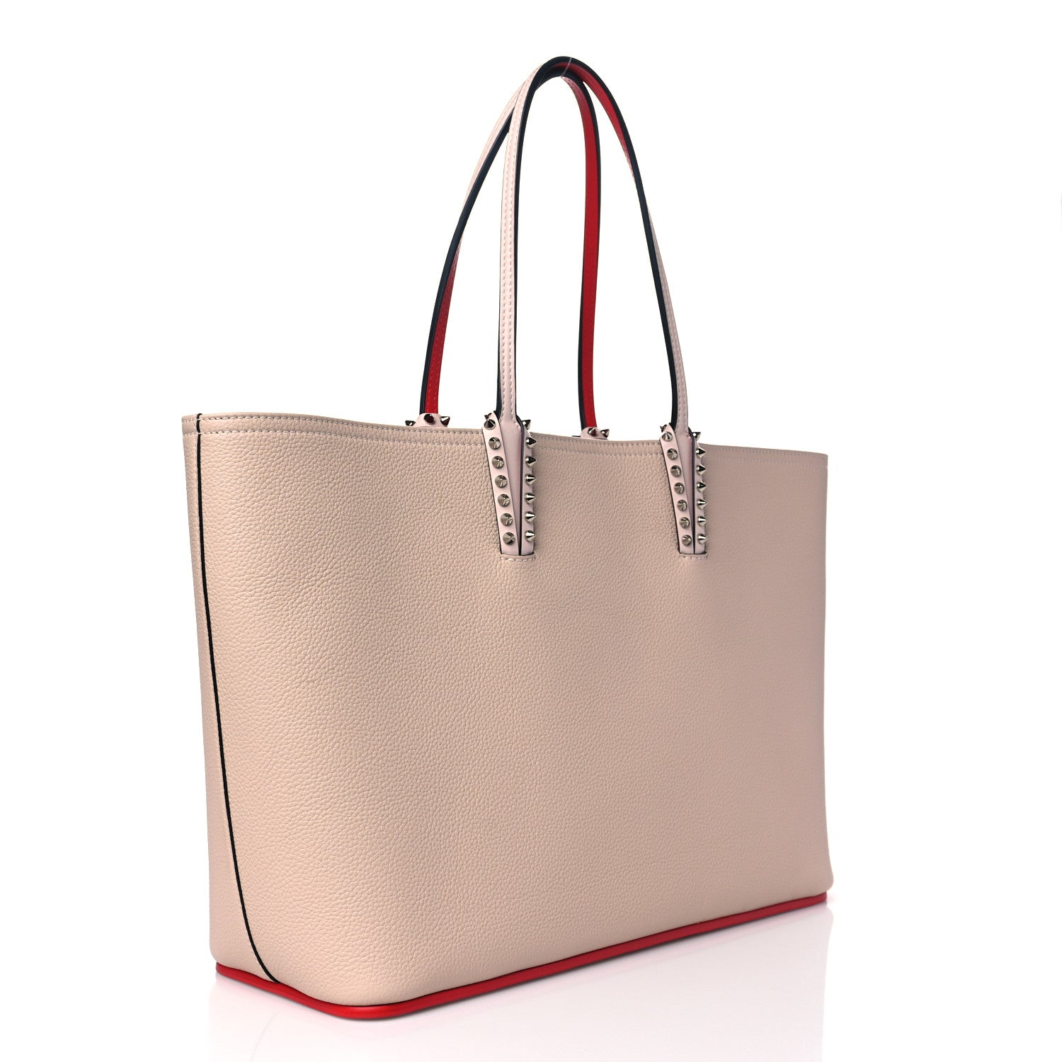 Christian Louboutin Calfskin Spikes East West Cabata Tote Ballerina 4 of 11