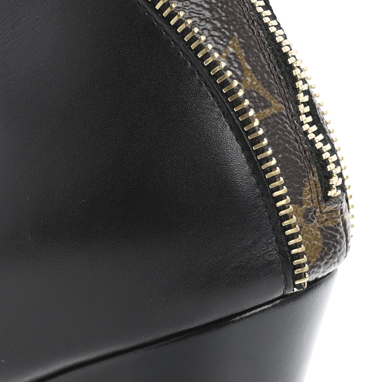 Louis Vuitton Calfskin Monogram Afterglow Platform Ankle Boots 38.5 Black 11 of 14