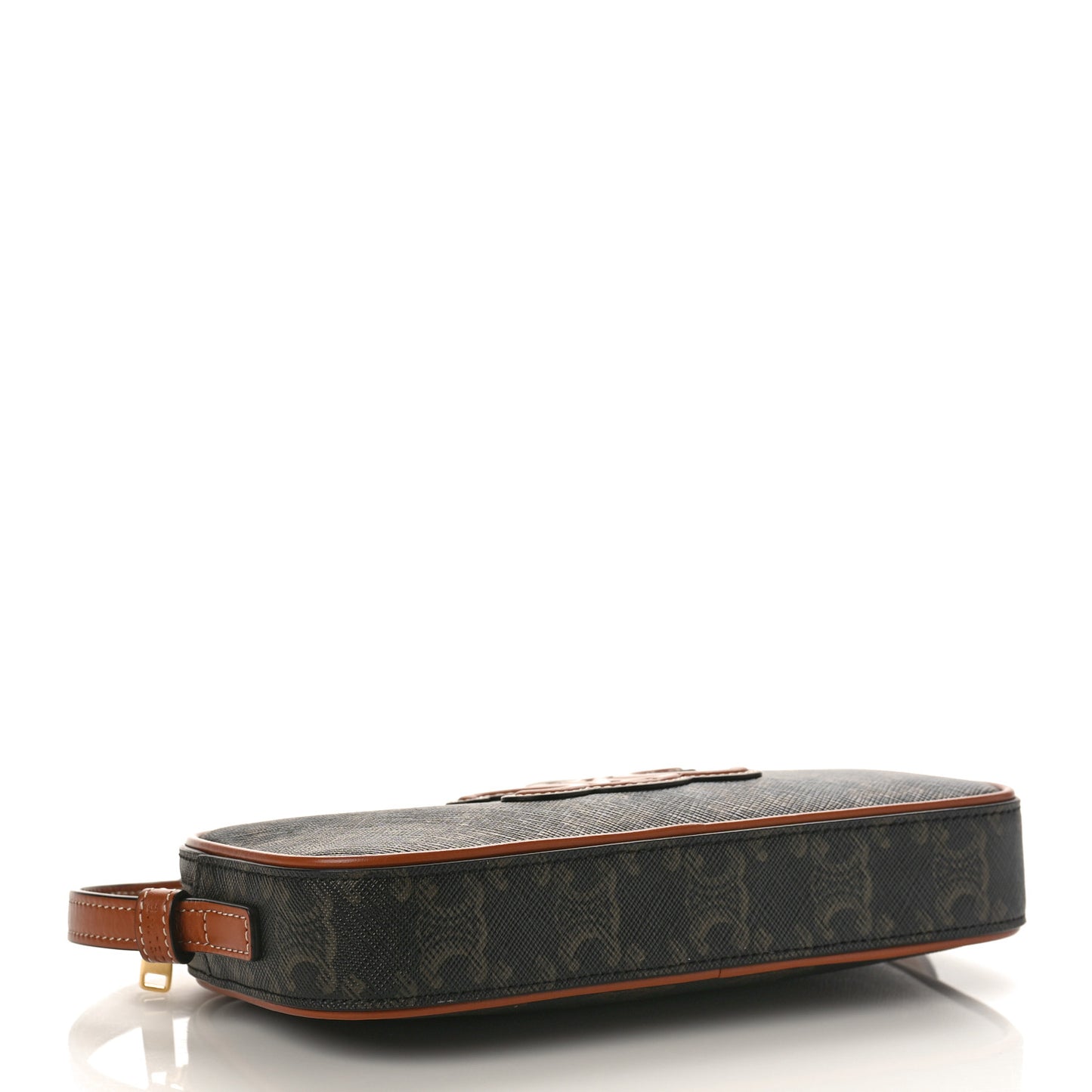 Triomphe Canvas Mini Camera Shoulder Bag Tan