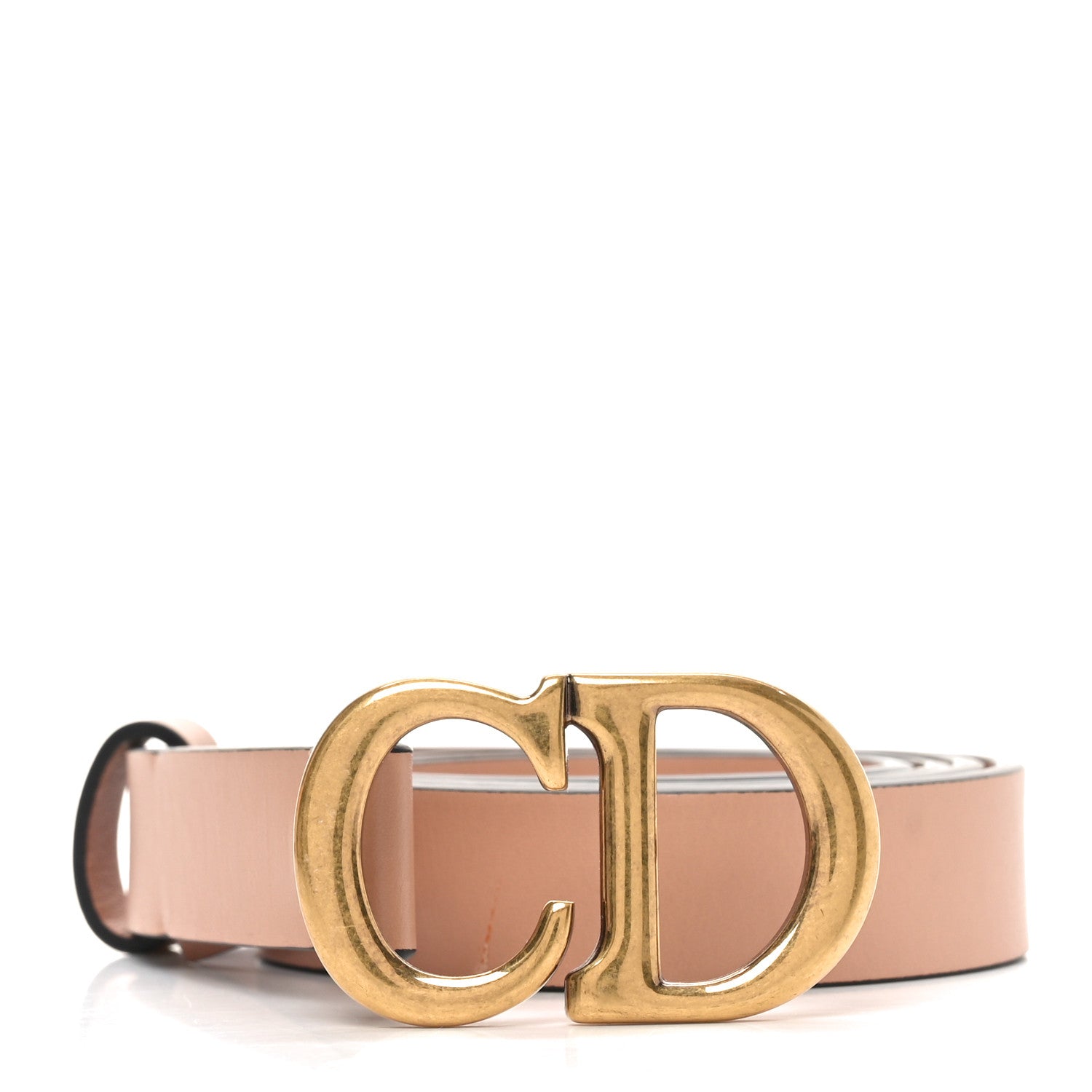 Christian Dior Calfskin Saddle Belt 80 32 Rose Des Vents 1775789