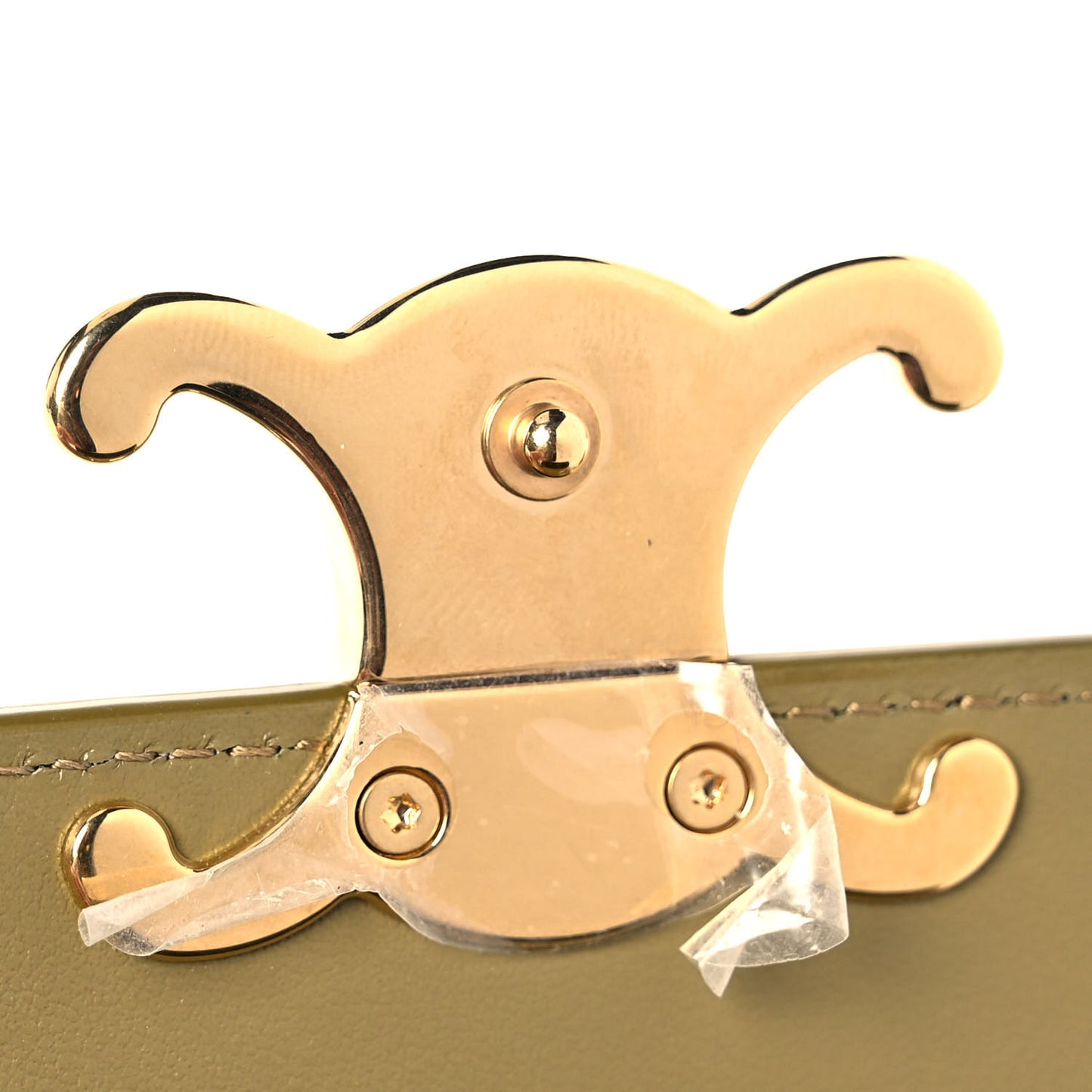 Shiny Calfskin Mini Triomphe Olive