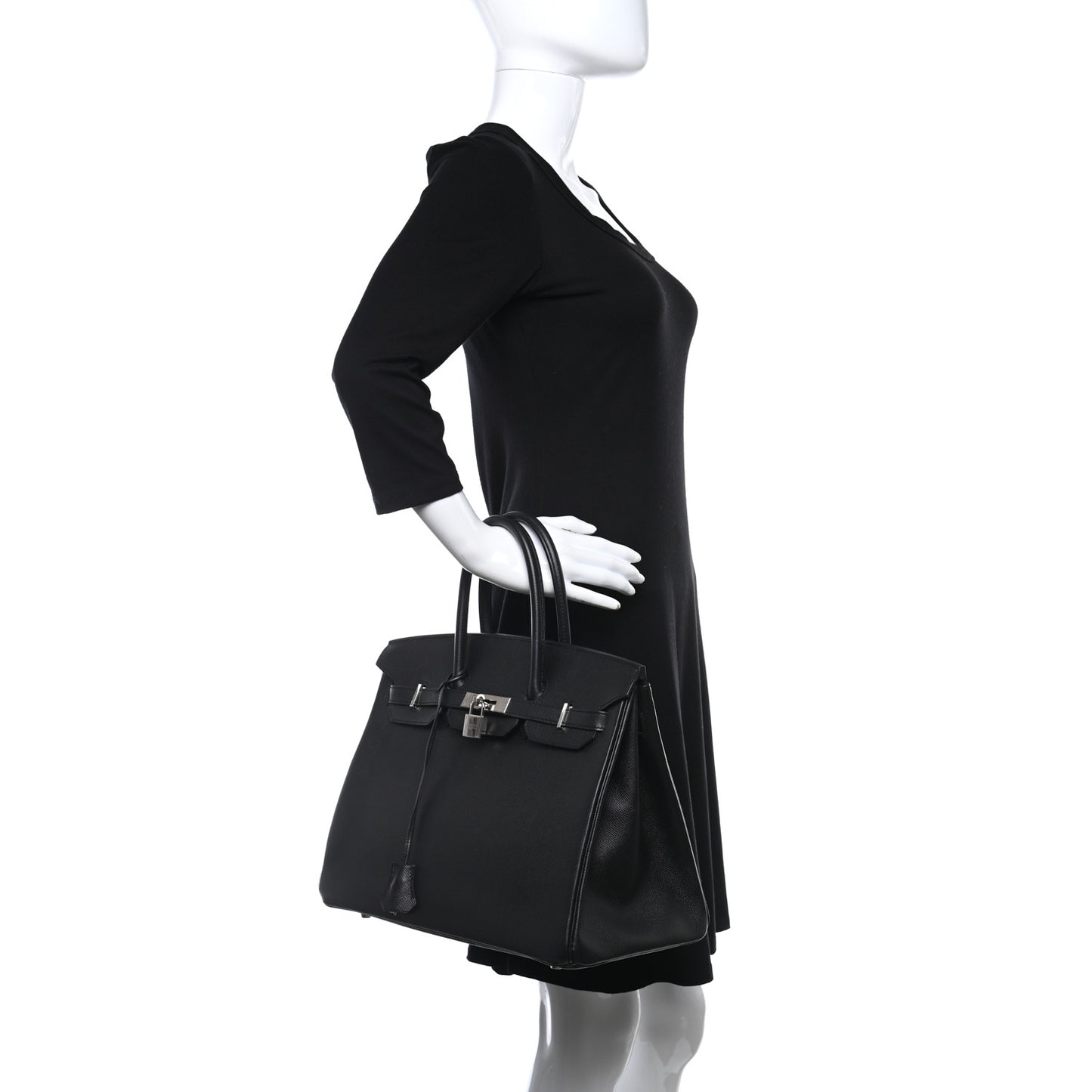 Epsom Birkin 35 Black