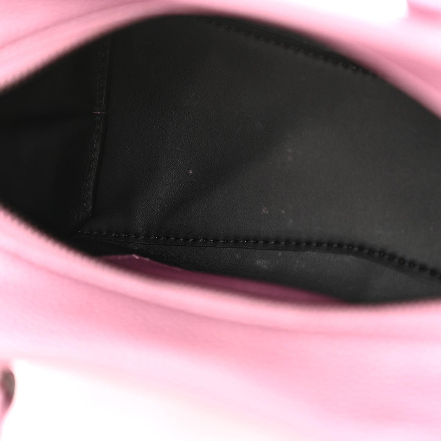 Metallic Grained Calfskin Neo Classic Silver Hardware Mini City Pink
