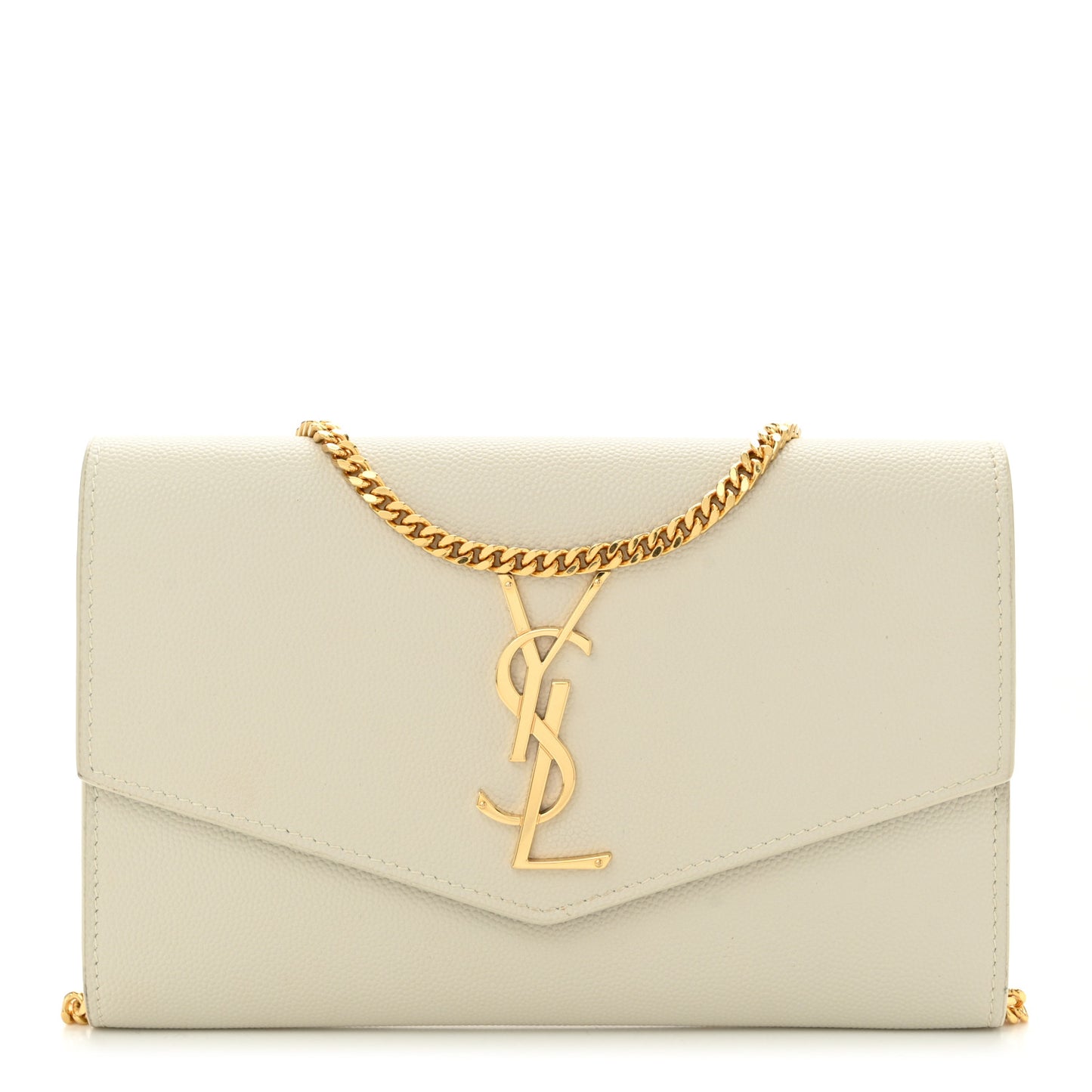 Grain De Poudre Monogram Uptown Chain Wallet Crema Soft