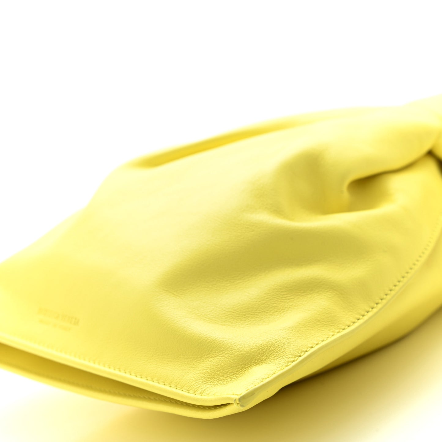 Calfskin Mini BV Twist Yellow