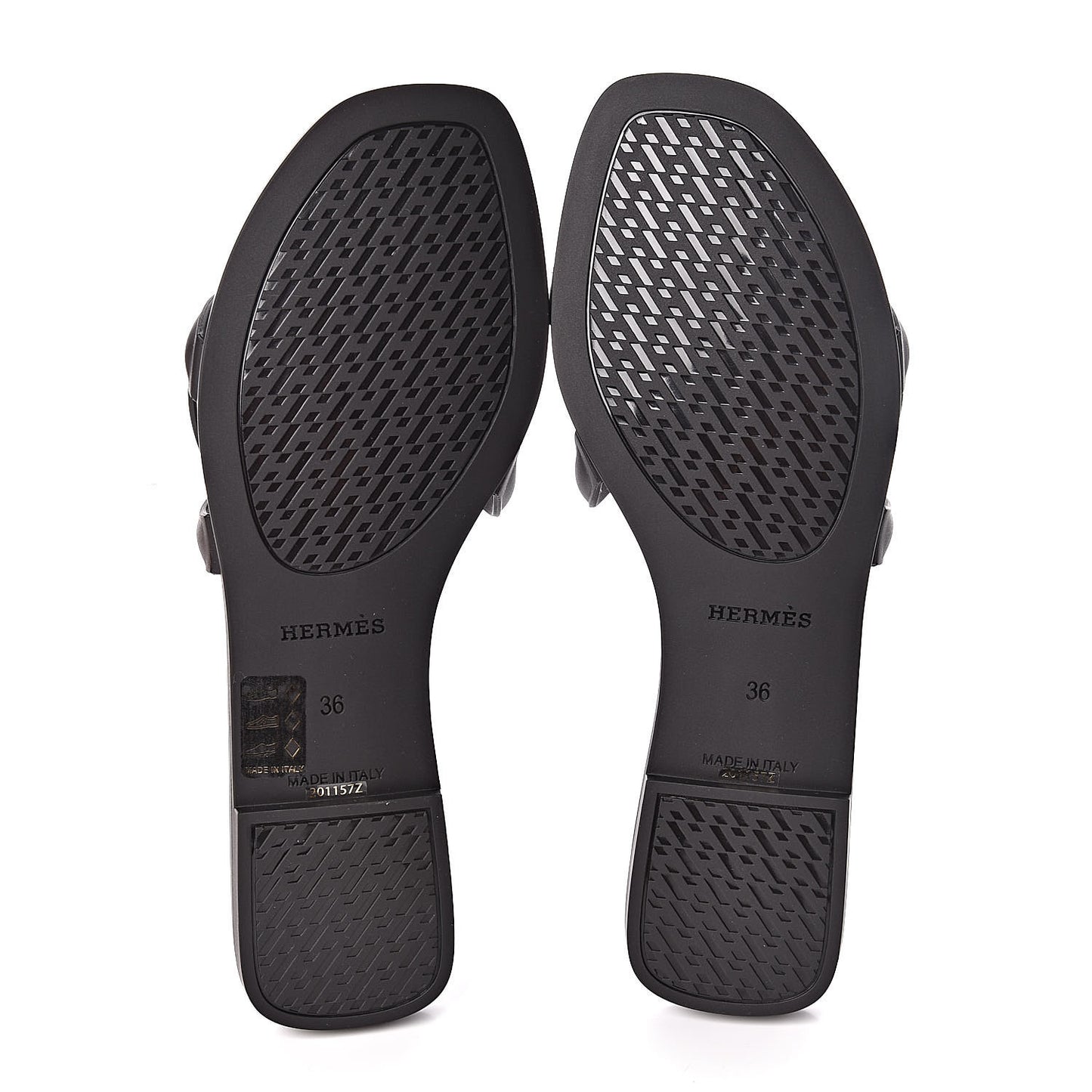 Rubber Aloha Sandals 36 Black
