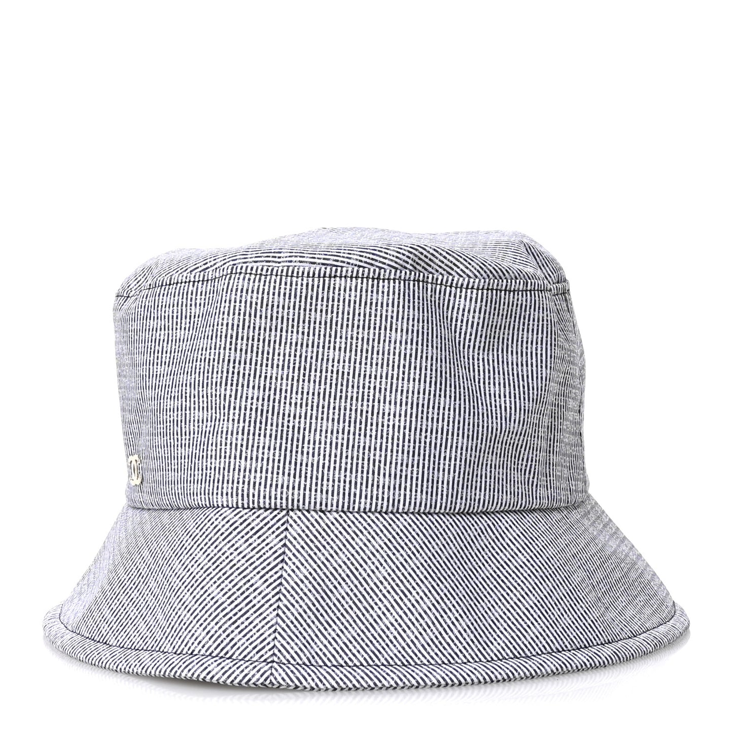 Cotton Bucket Hat M Navy White