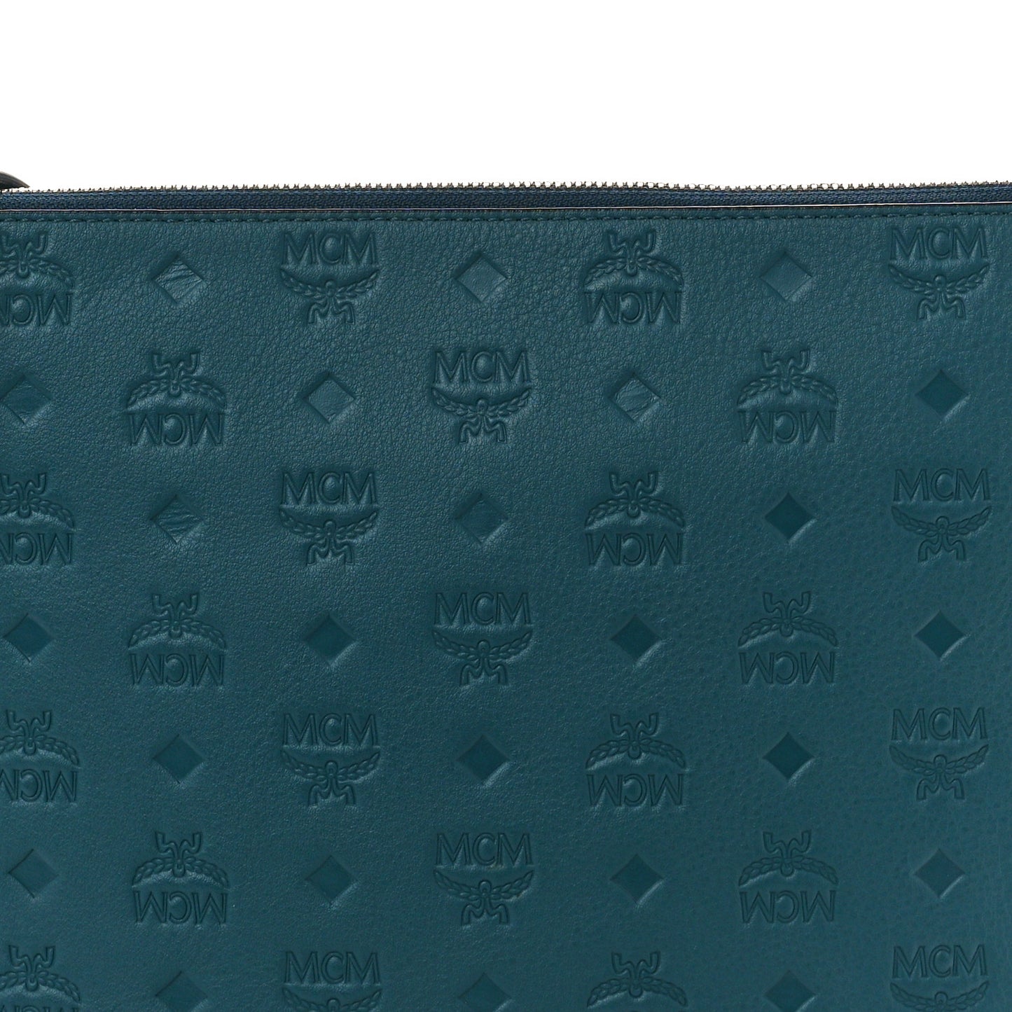 Calfskin Ottomar Monogram Medium Crossbody Pouch Deep Teal