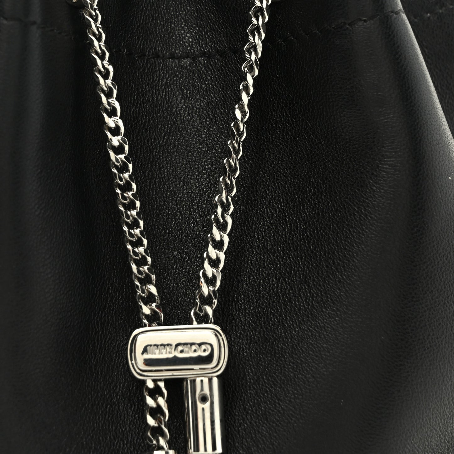 Calfskin Bon Bon Bag Bucket Bag Black