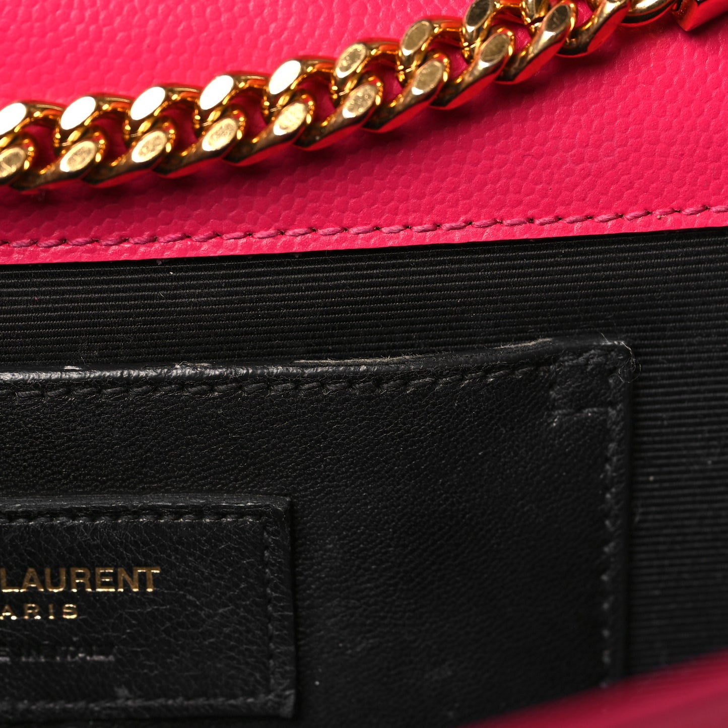 Grain De Poudre Medium Monogram Kate Satchel Lipstick Fuchsia