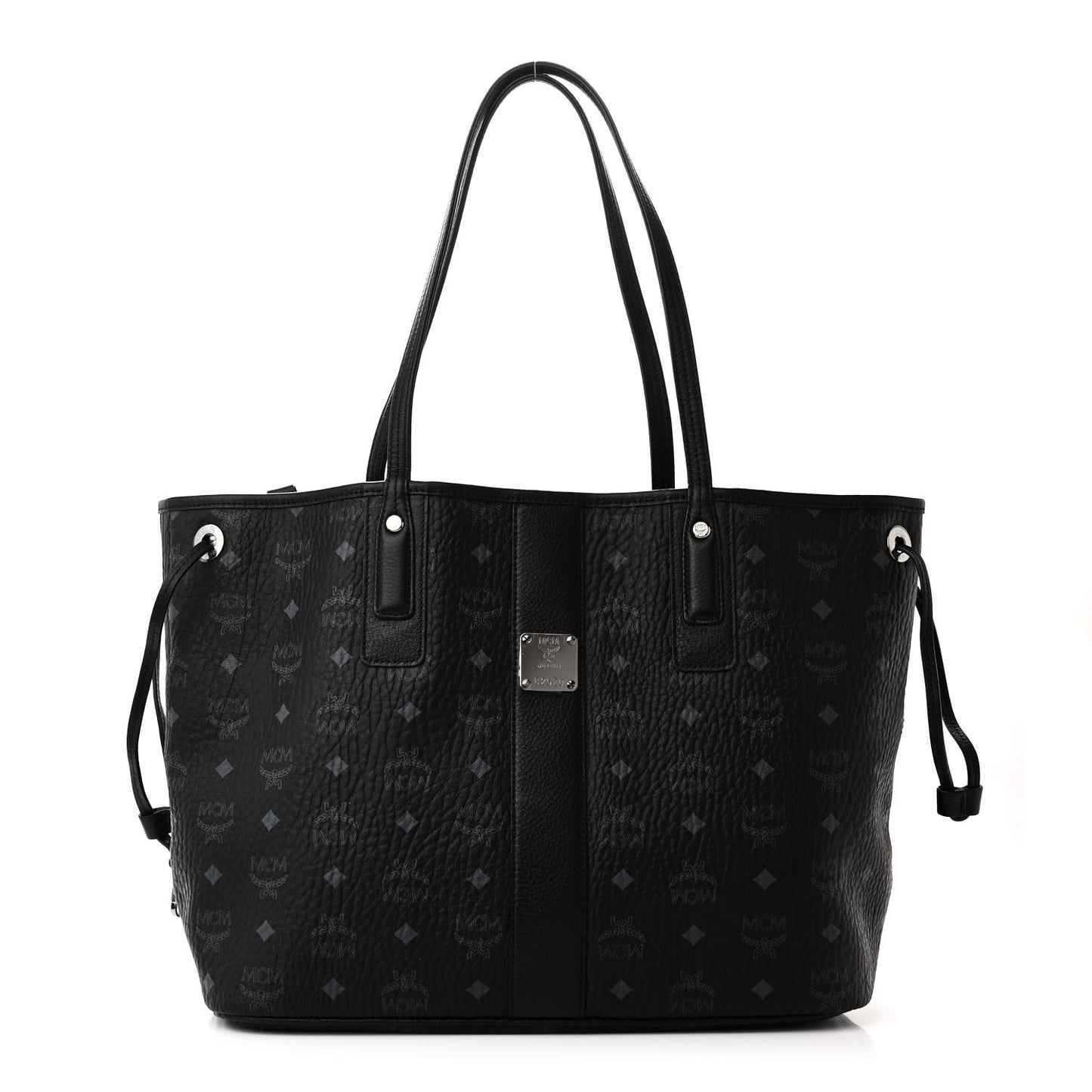 Visetos Medium Liz Reversible Shopper Tote Black
