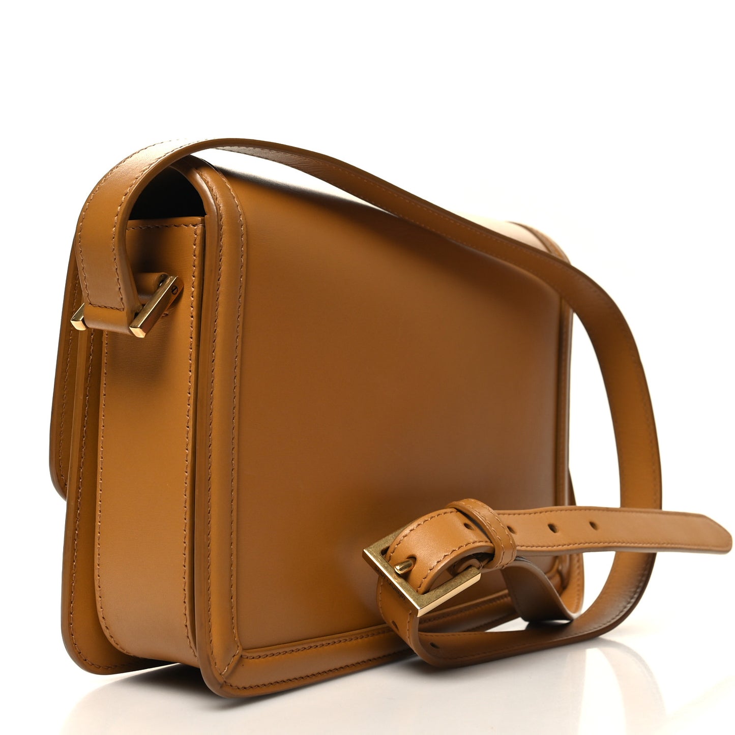 Box Calfskin Monogram Medium Solferino Satchel Mustard