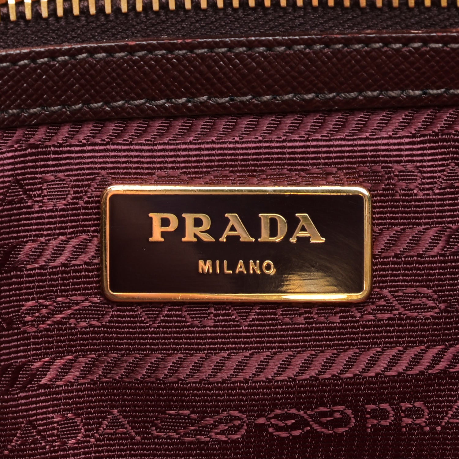Prada Saffiano Lux Medium Tote Bordeaux 8 of 9
