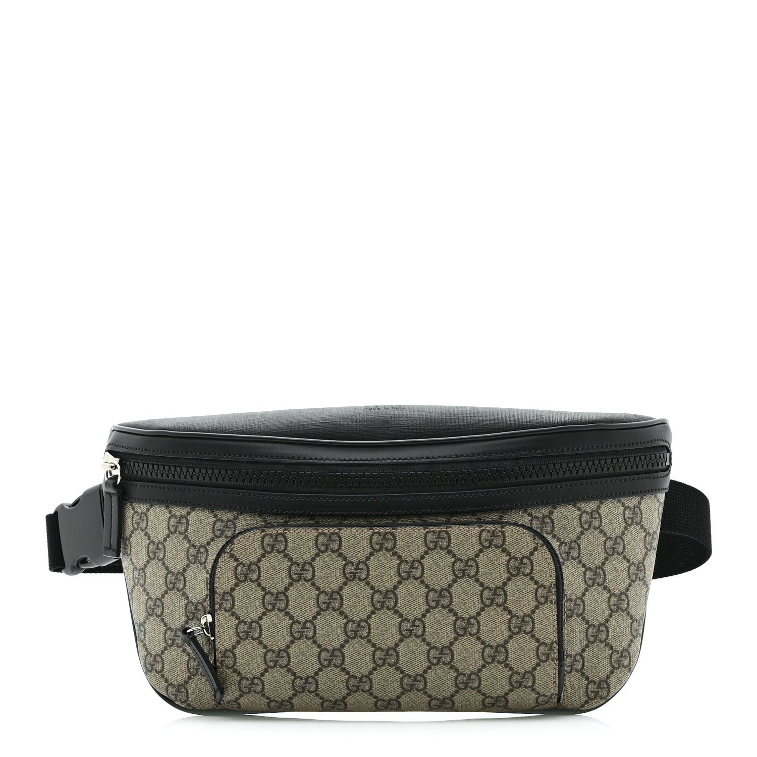 Gucci GG Supreme Monogram Belt Bag Black 1735138 – FASHIONPHILE