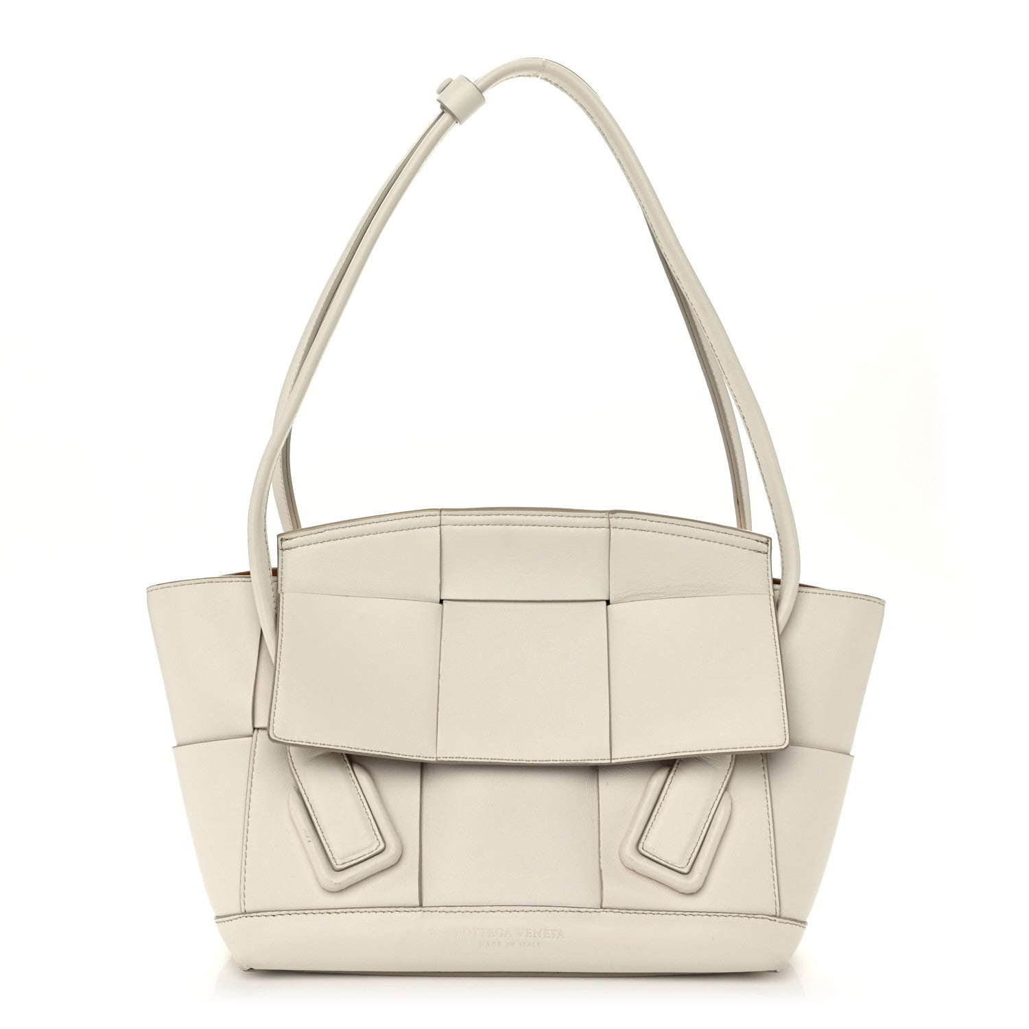 Bottega Veneta French Calfskin Maxi Intrecciato Small Arco Bianco 1 of 11