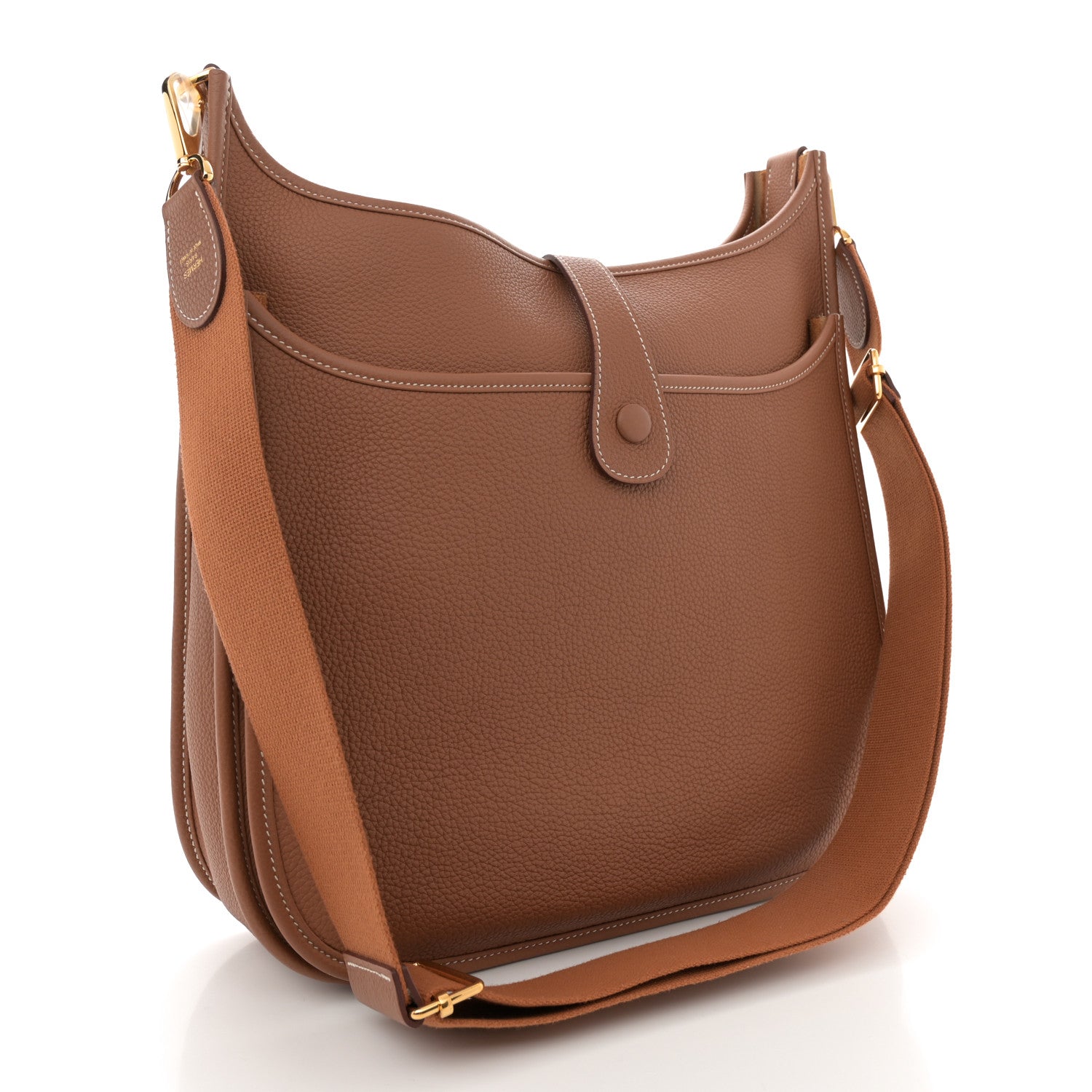 Hermes Taurillon Clemence Evelyne III GM Gold 3 of 12