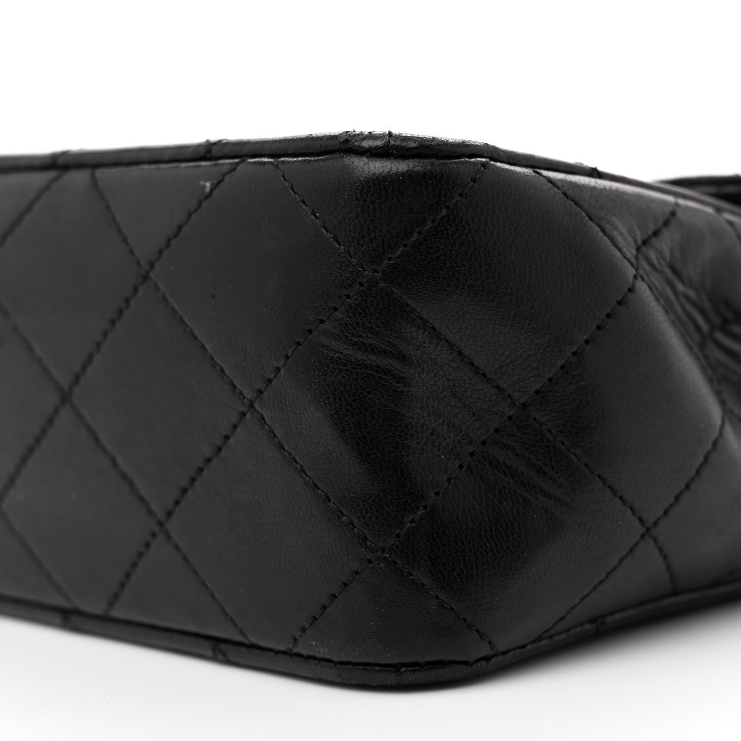 Chanel Lambskin Quilted Mini Square Flap Black 10 of 14
