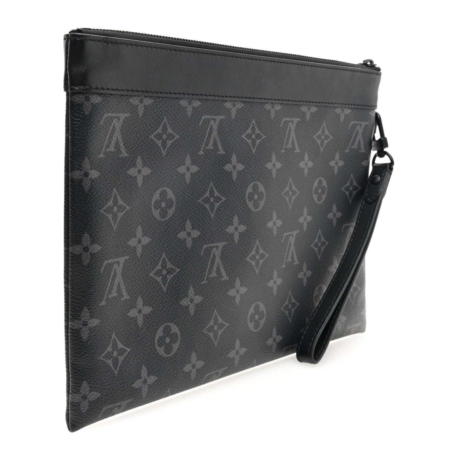 Louis Vuitton Monogram Eclipse Pochette To-Go Black 3 of 6