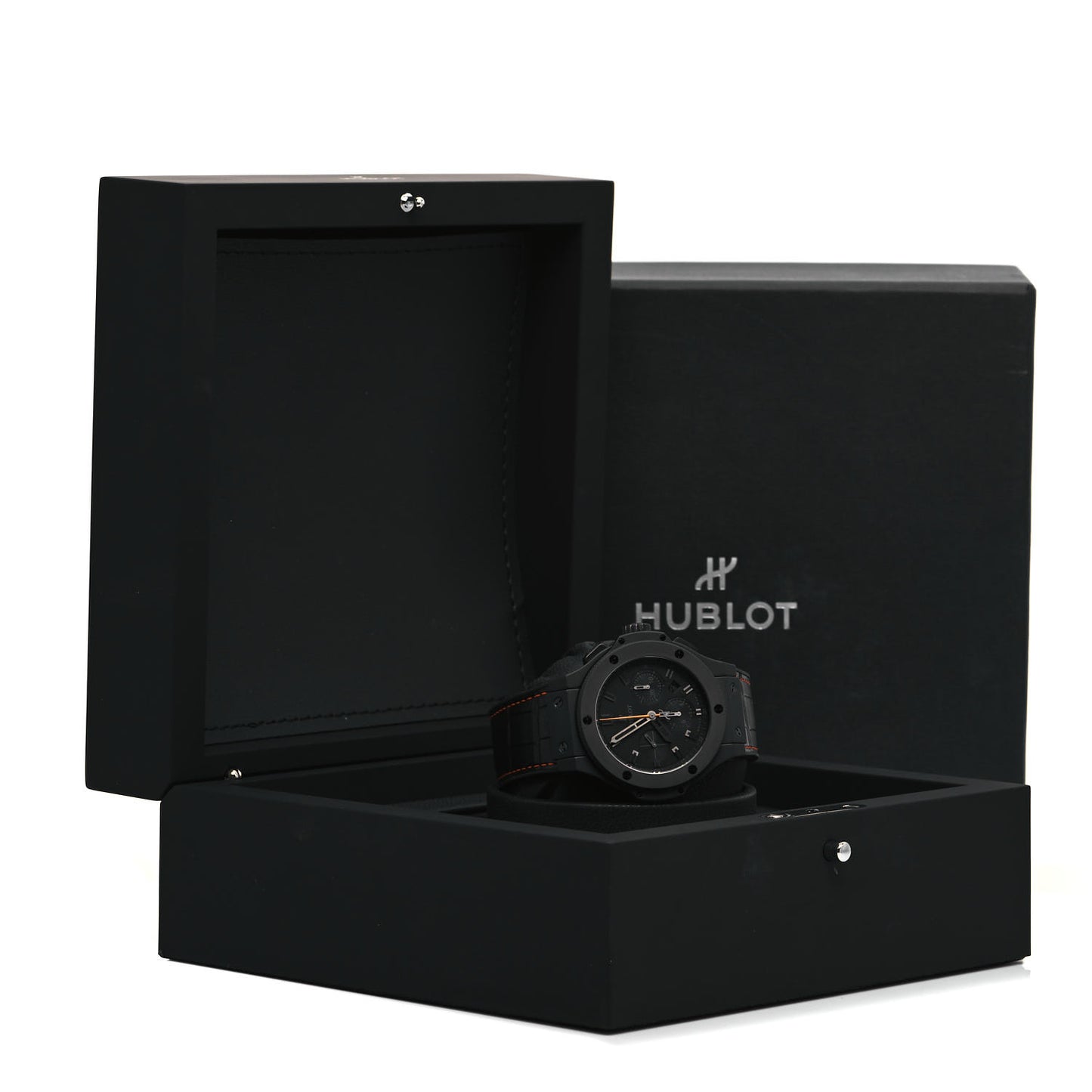 Ceramic Alligator 44mm Big Bang Limited Edition "Veuve Clicquot" Automatic Watch Black 301.C1.1140.LR.VCP21