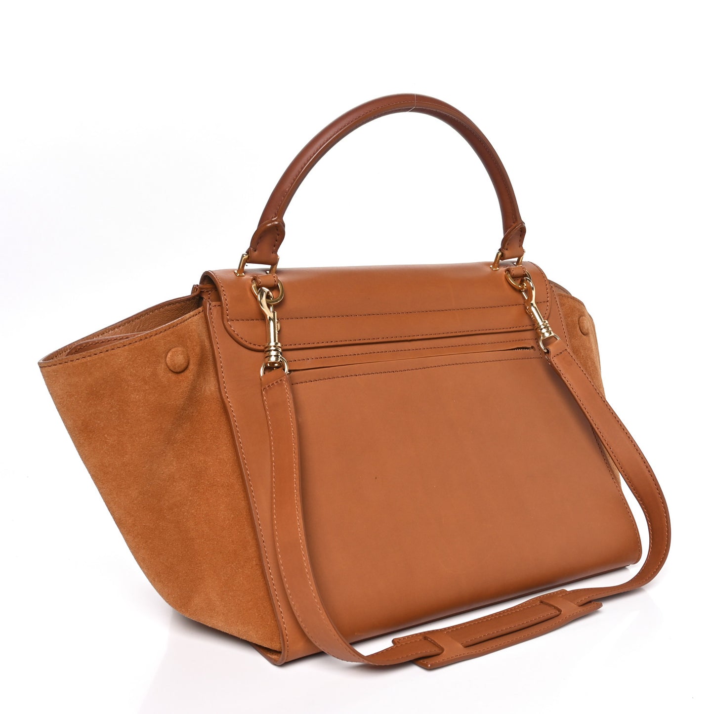 Natural Calfskin Small Trapeze Tan