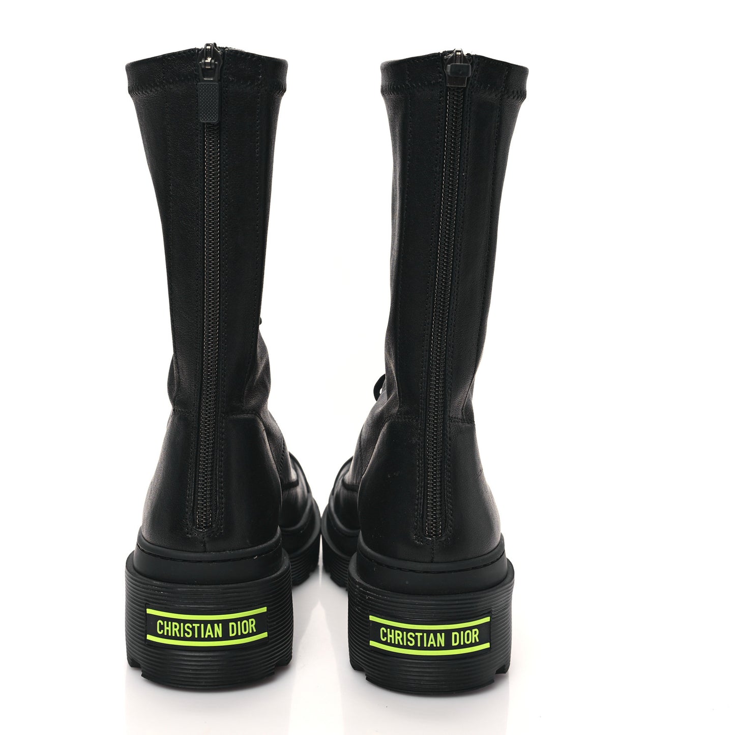 Nappa Stretch Dior Arcade Boots 37.5 Black