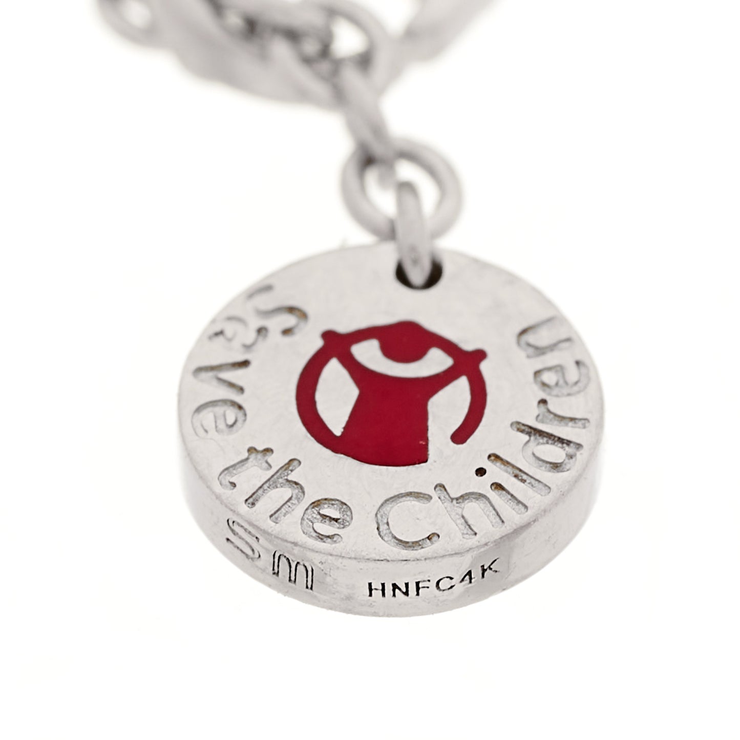 Sterling Silver Black Ceramic Save the Children Bracelet SM