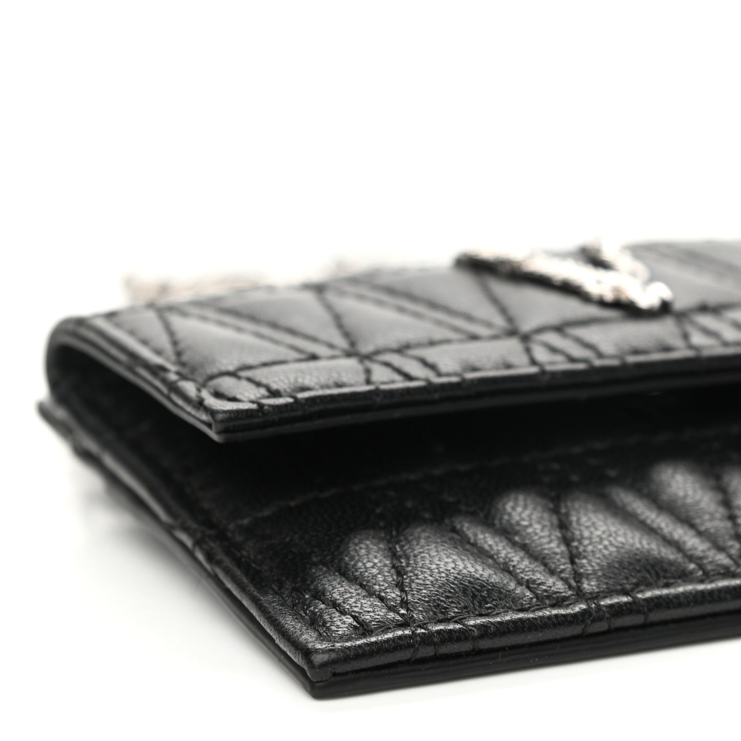 Nappa Quilted Virtus Evening Bag Black