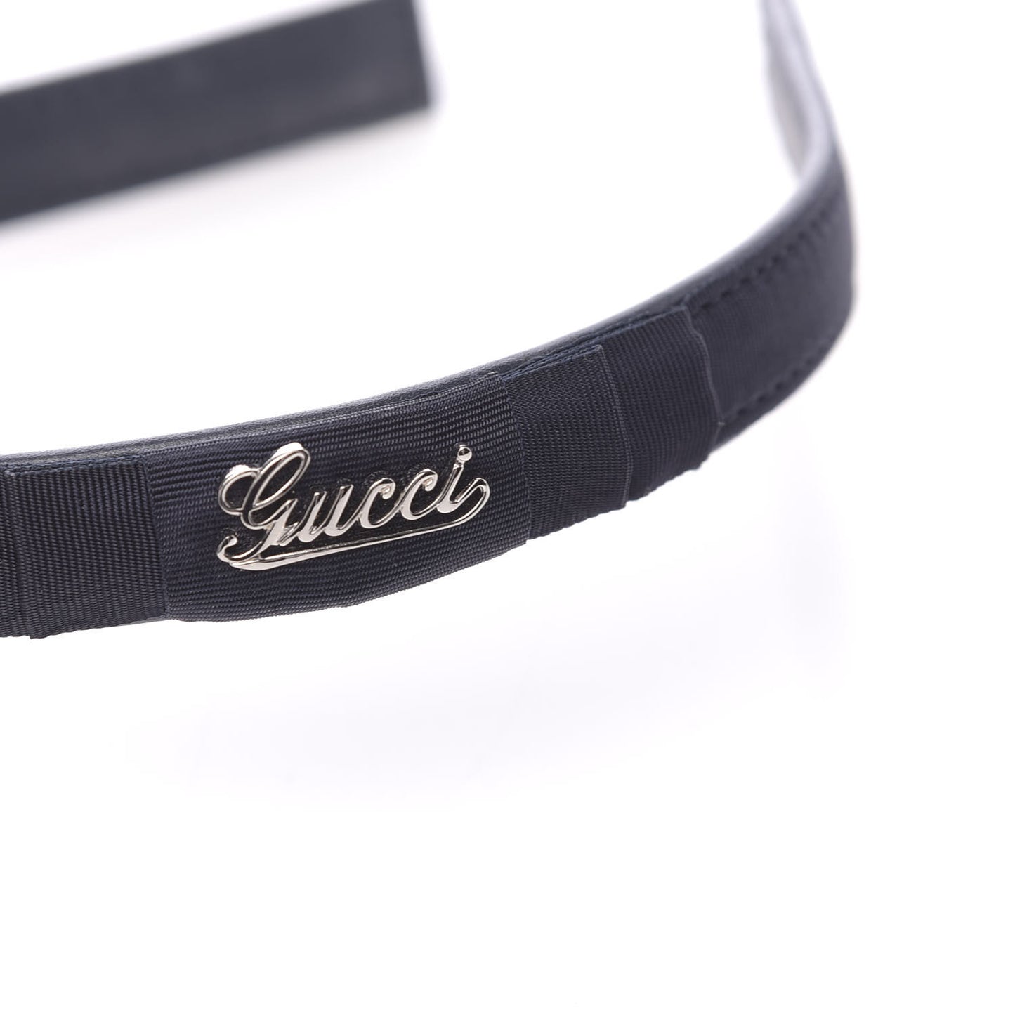 Grosgrain Childrens Logo Bow Headband Black
