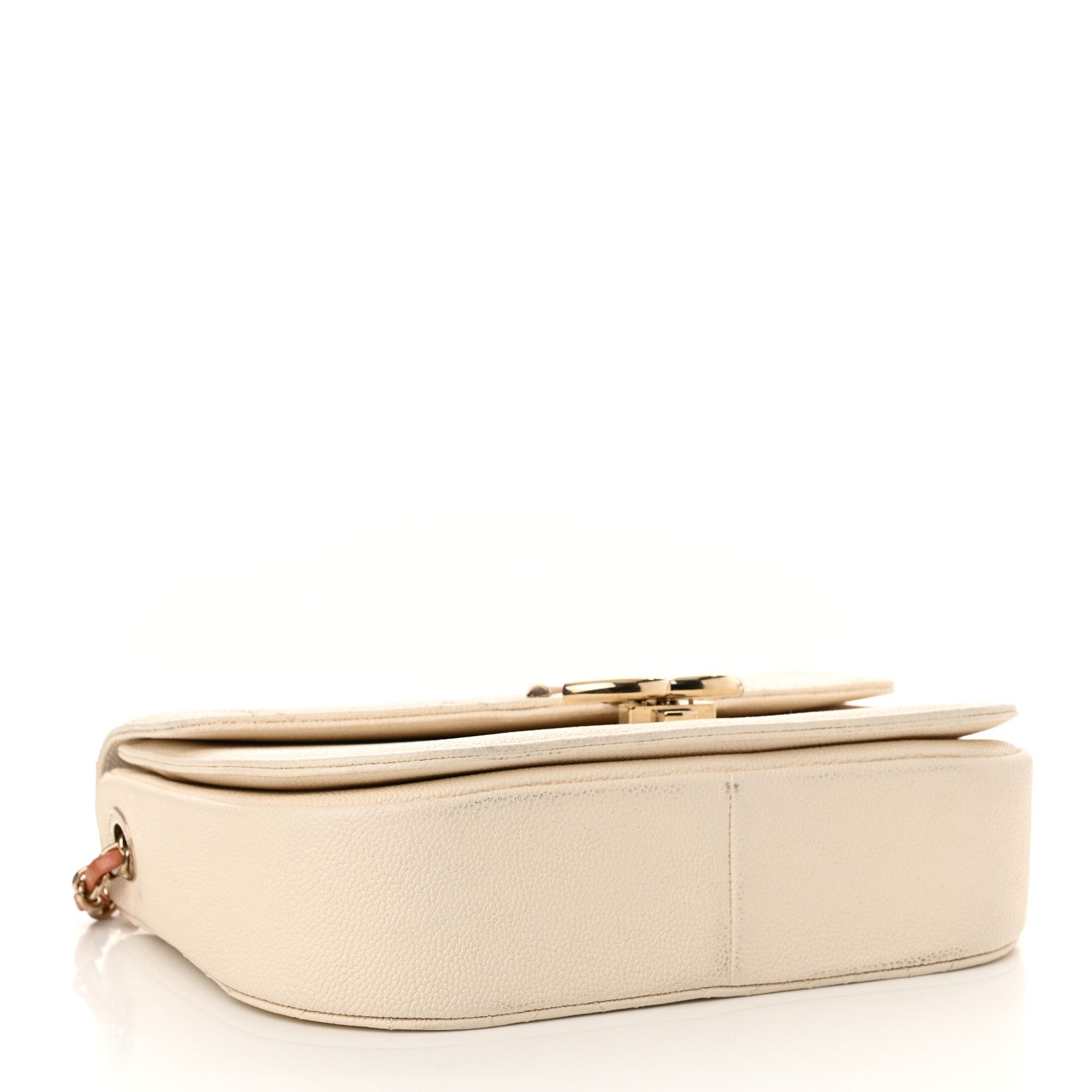 Chanel Grained Calfskin Quilted Small Cuba Top Handle Flap White 4 of 12