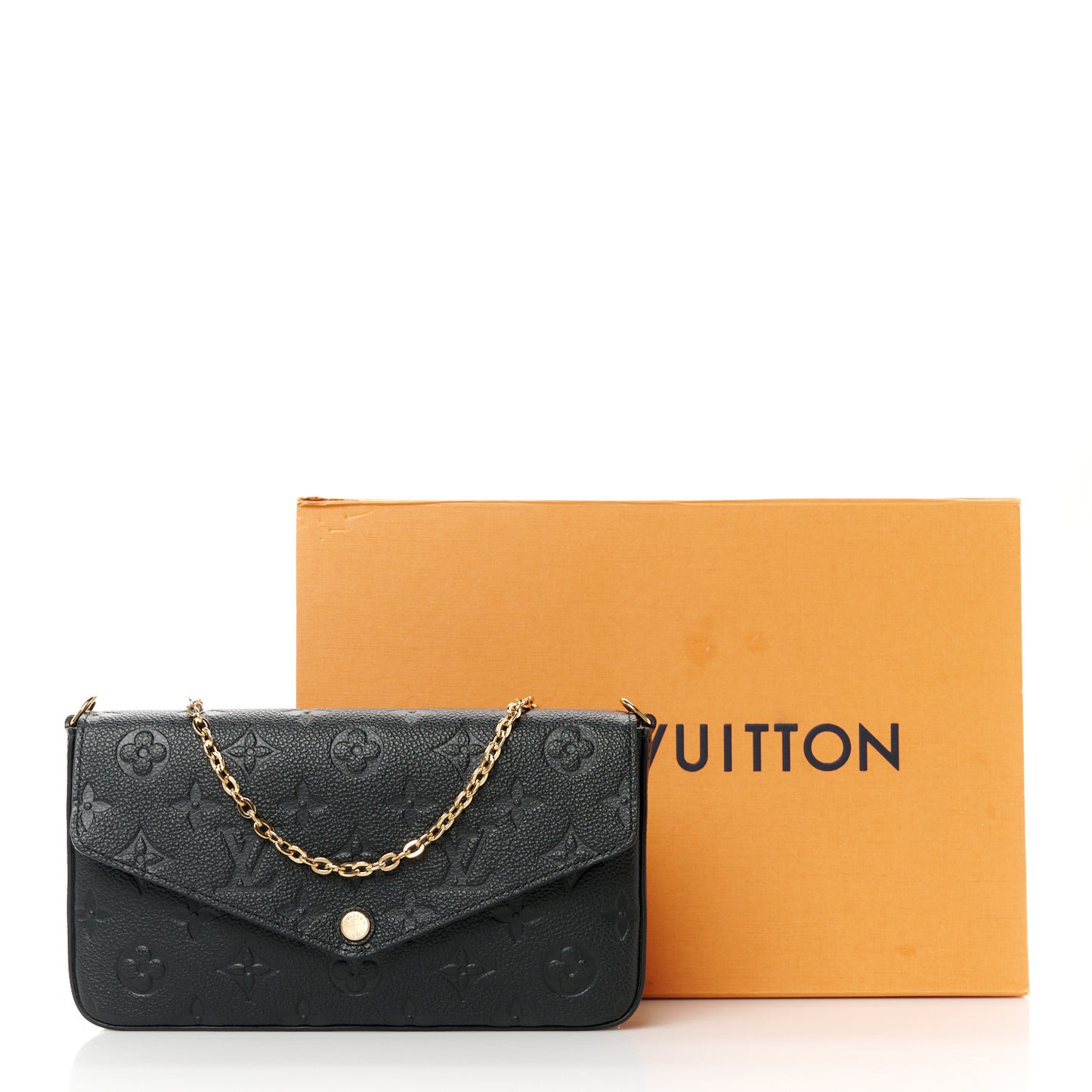 Empreinte Pochette Felicie Chain Wallet Black