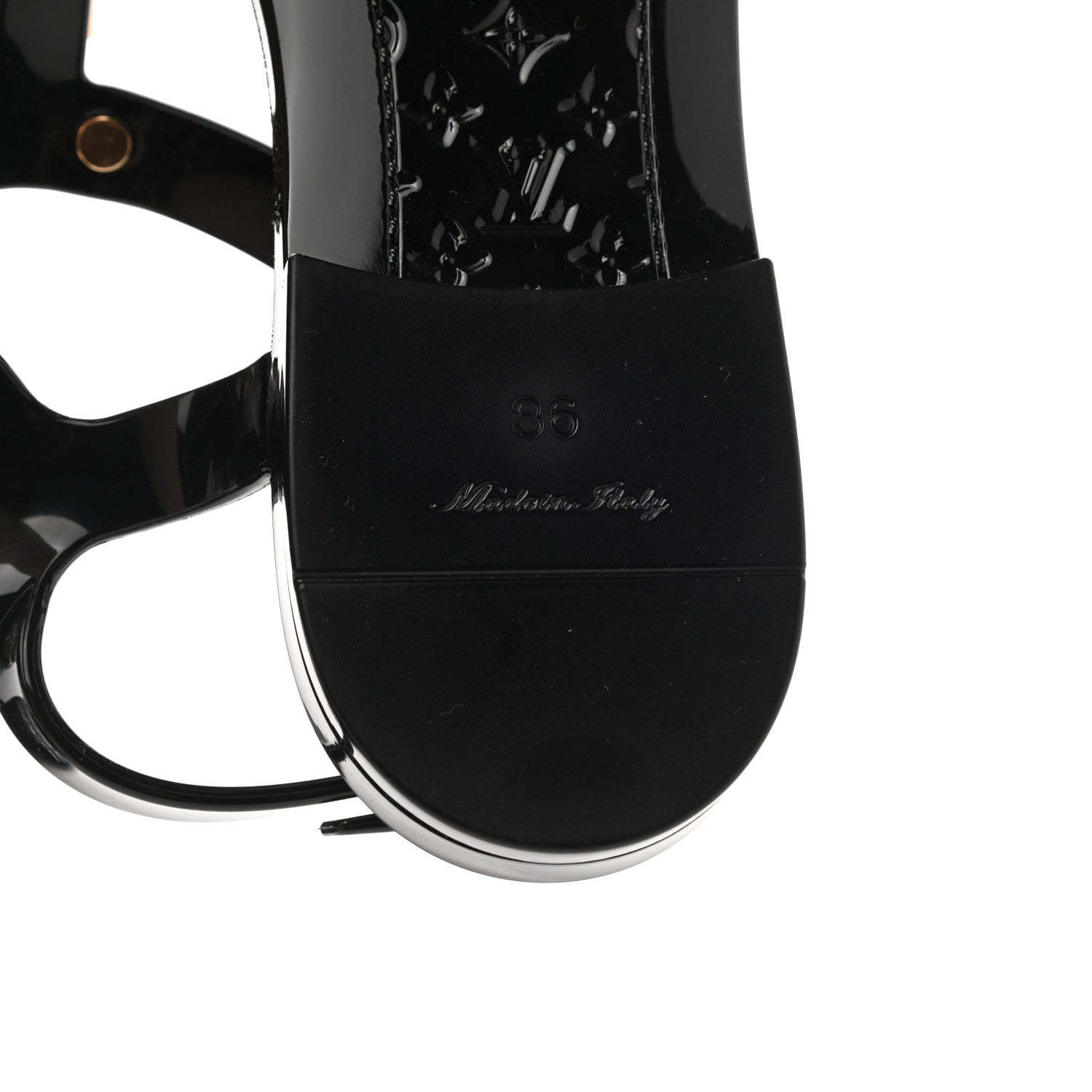Louis Vuitton Rubber Bikini Thong Flat Sandals 36 Black 6 of 8