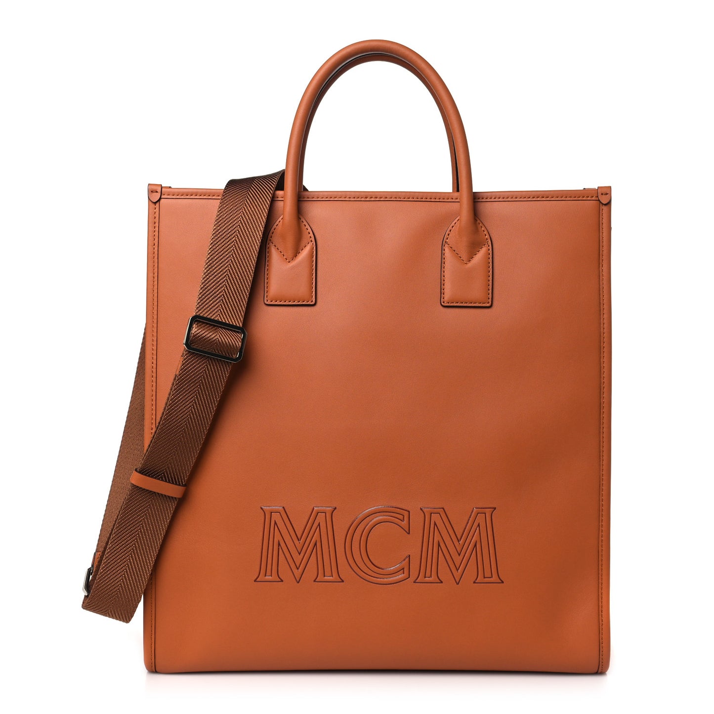 Spanish Calfskin Medium Klassik Tote Cognac